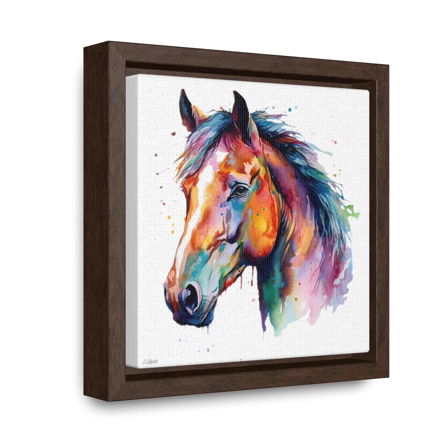 Horse Rescue 23 Gallery Canvas Wraps, Square Frame