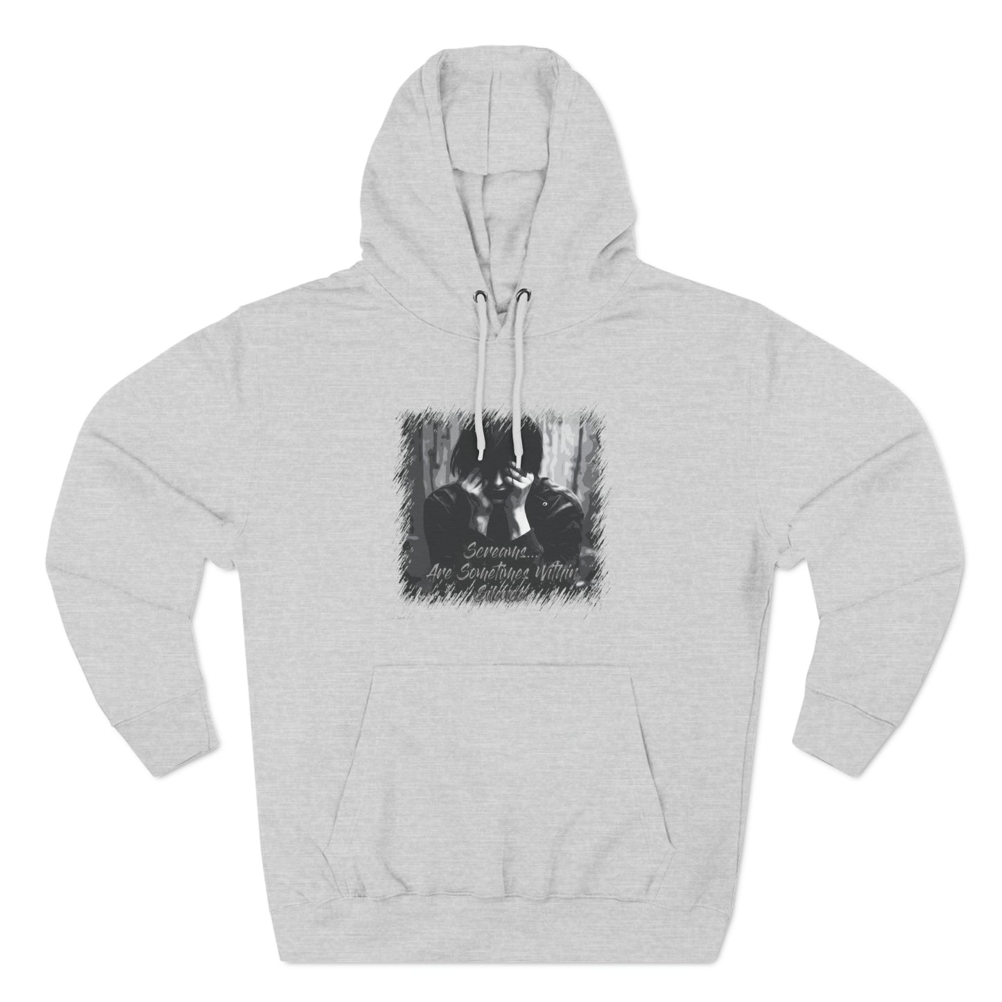 Three-Panel Fleece Hoodie