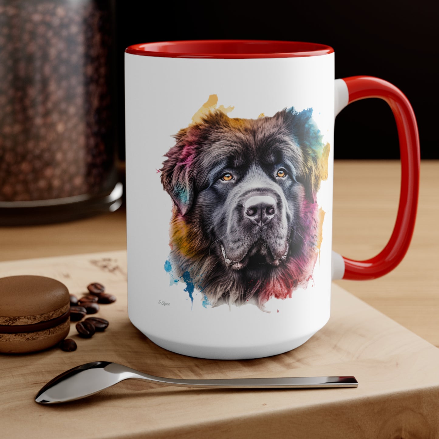 Newfoundland Dog 3 Accent Mugs