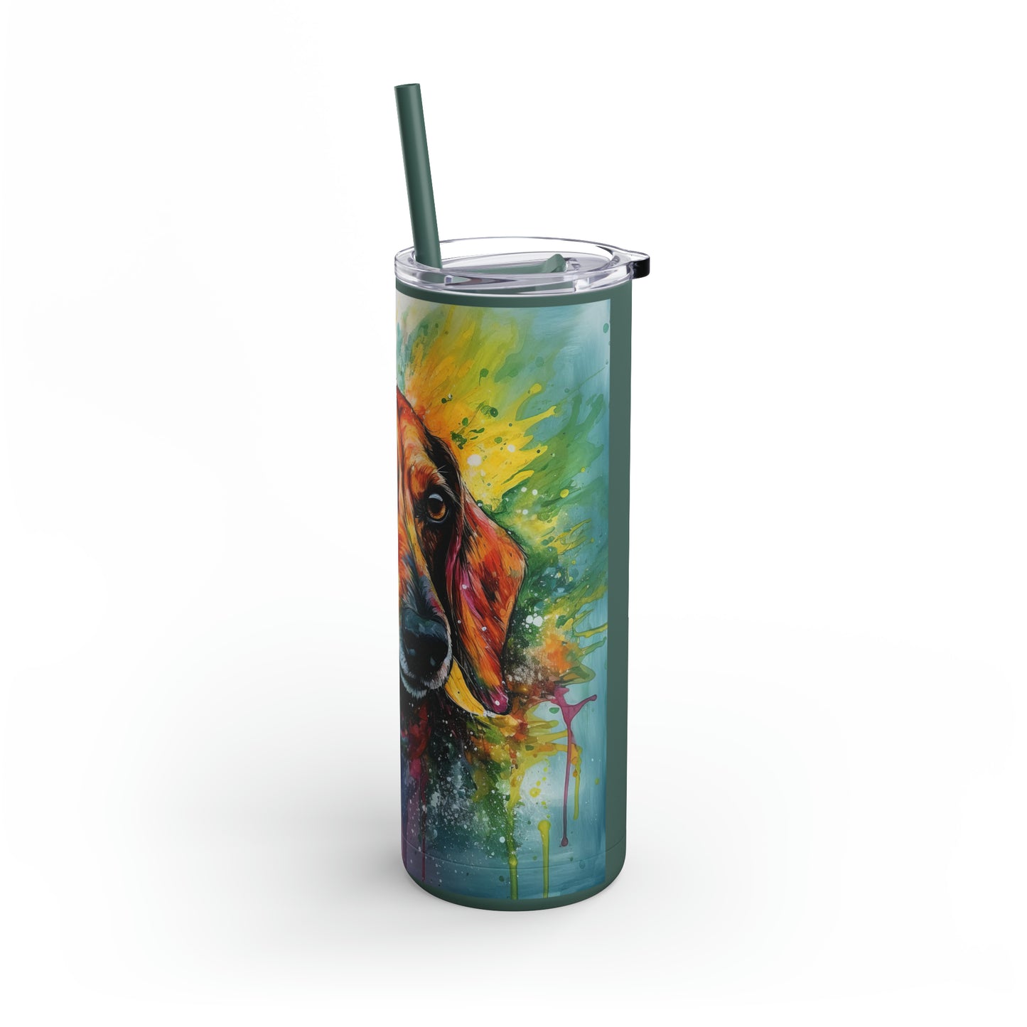 Dachshund 2 Maars Maker Skinny Matte Tumbler, 20oz