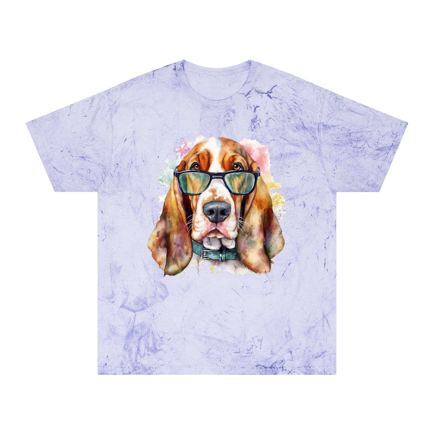 Basset Hound 6 Unisex Color Blast T-Shirt