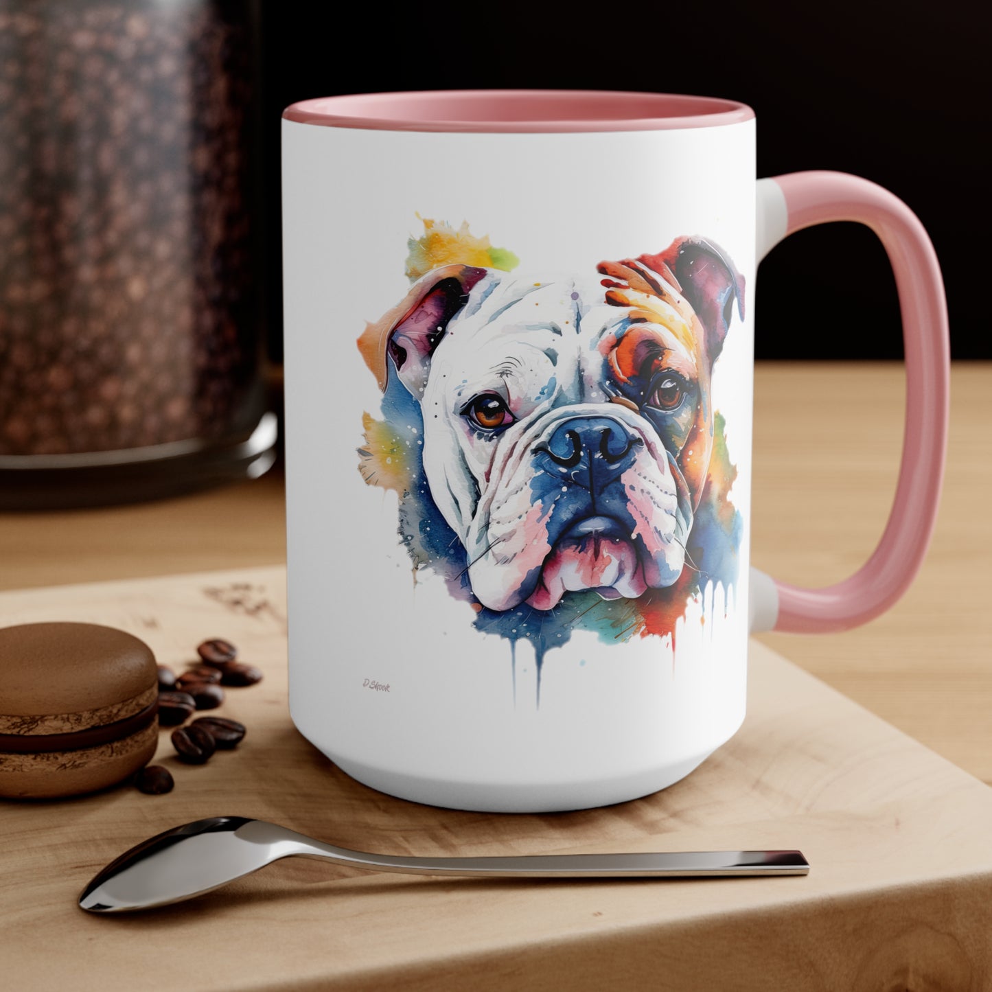 Bulldog 4 Accent Mugs