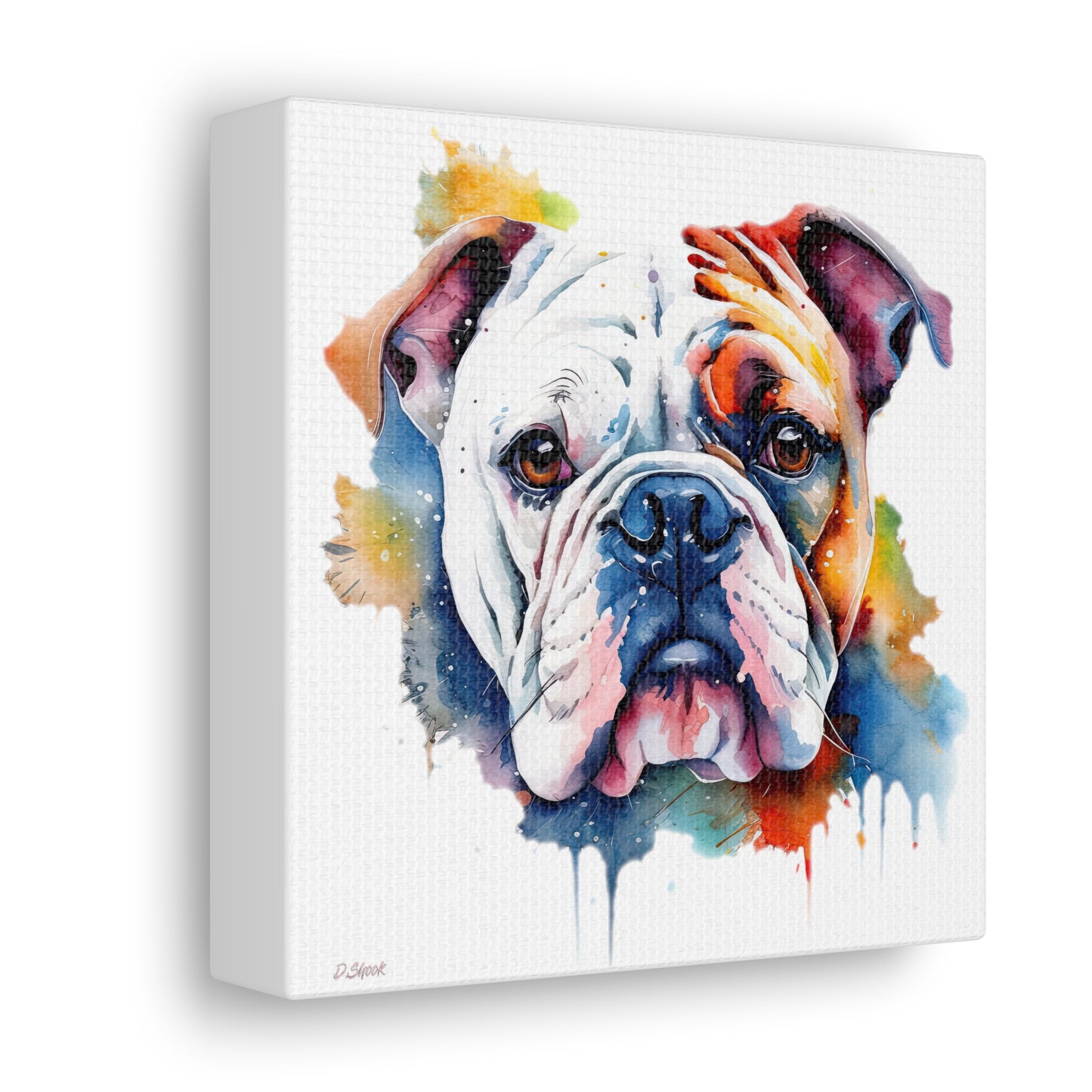 bulldog 4 Canvas Gallery Wraps