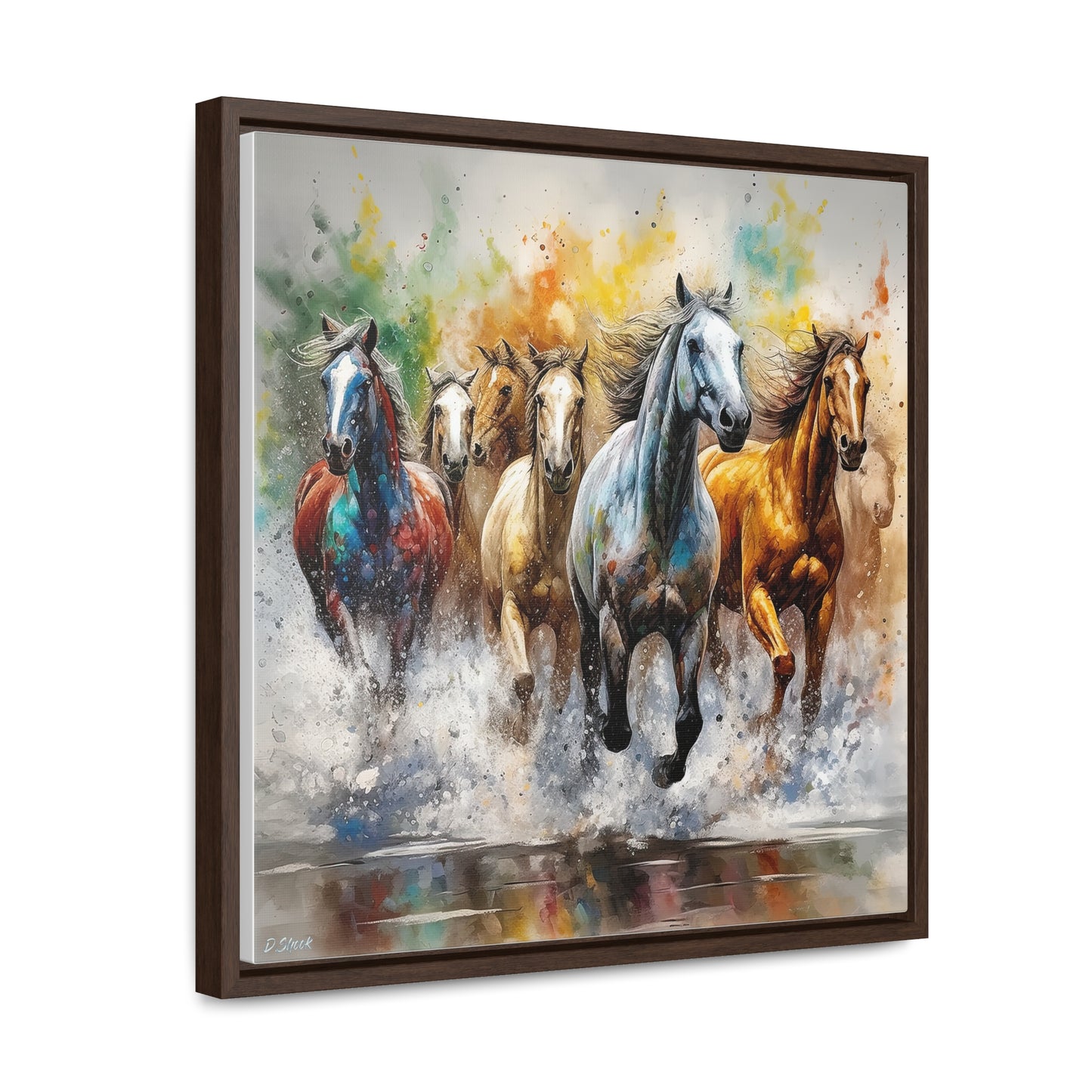 Horse Rescue 16 Gallery Canvas Wraps, Square Frame