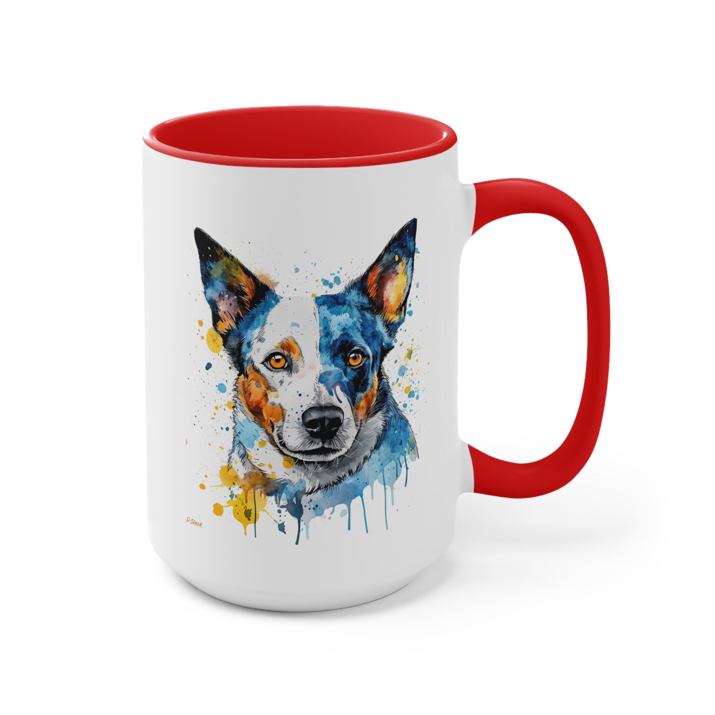 Blue Heeler 2 Accent Mugs
