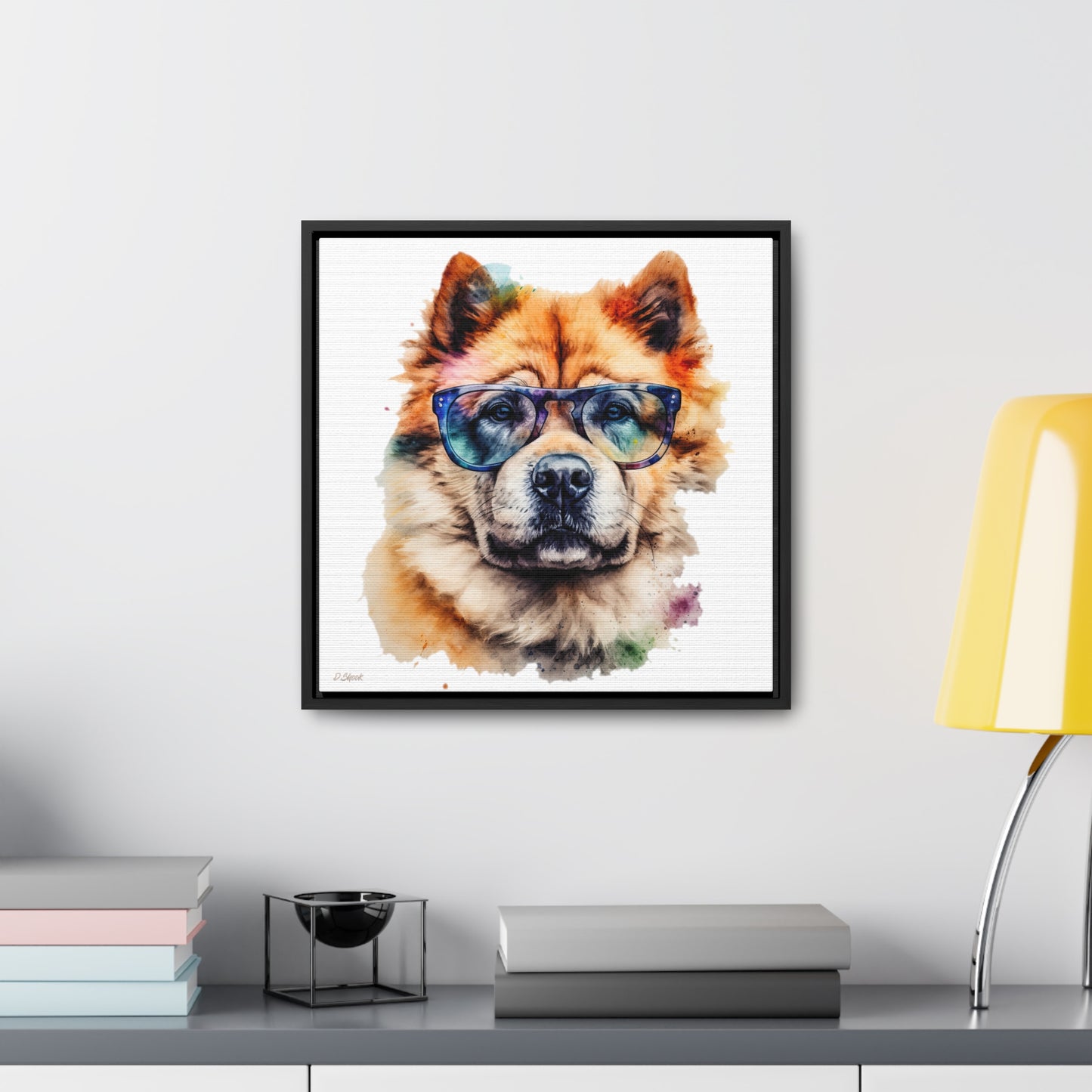 Chow Chow 5 Gallery Canvas Wraps, Square Frame
