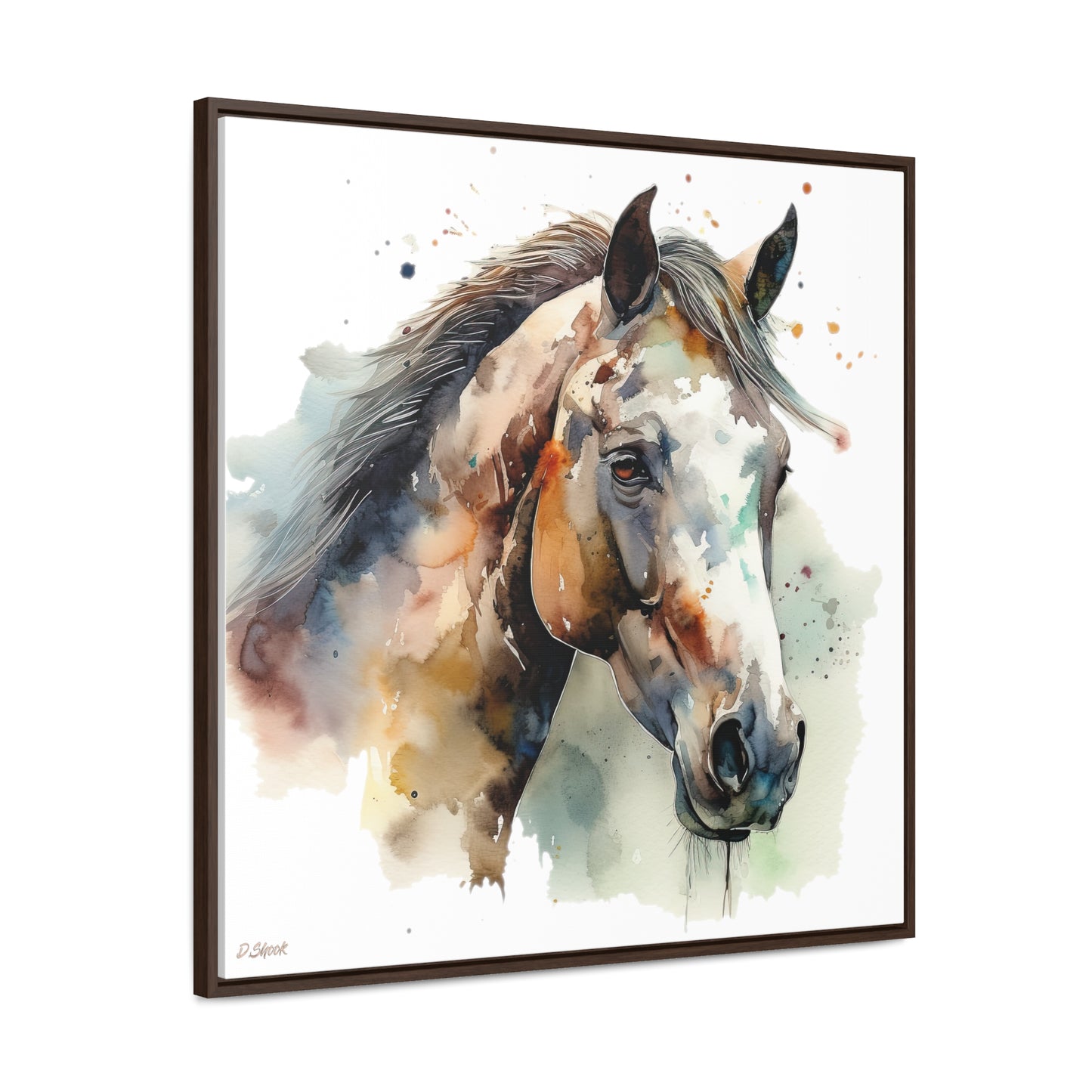 Horse Rescue 22 Gallery Canvas Wraps, Square Frame