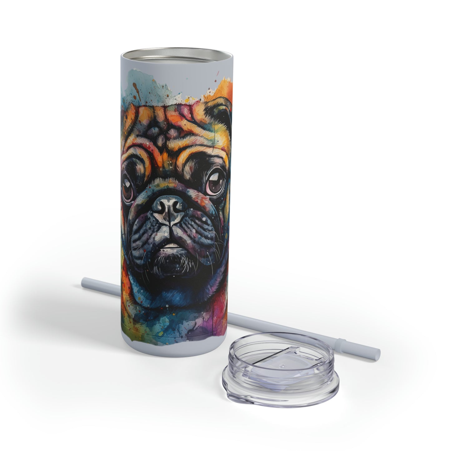 Pug 2 Maars Maker Skinny Matte Tumbler, 20oz