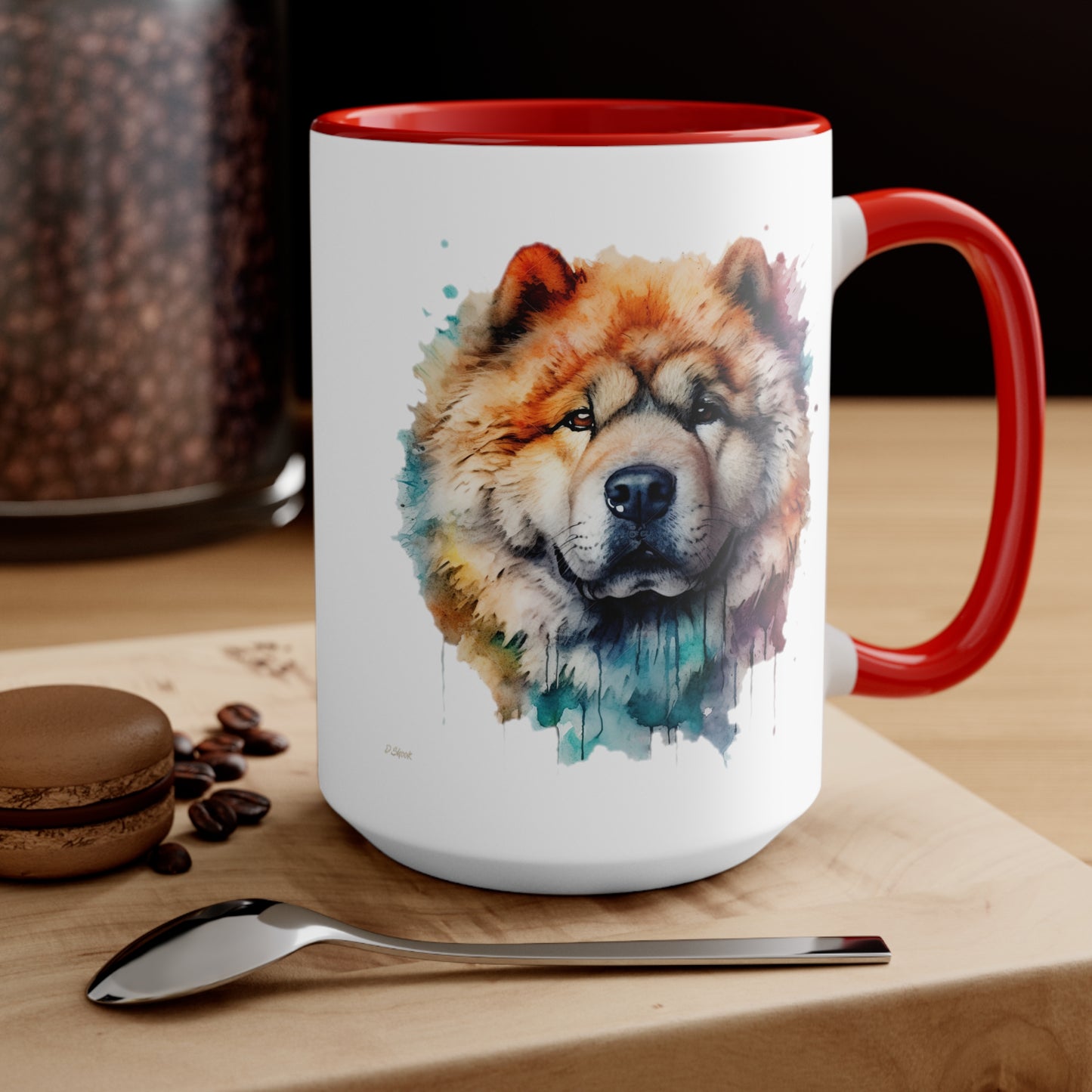 Chow Chow 3 Accent Mugs