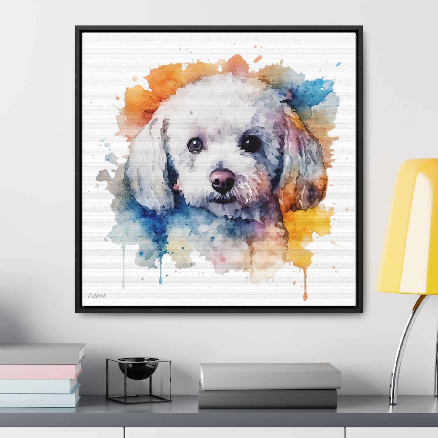 Bichon Frise 3 Gallery Canvas Wraps, Square Frame