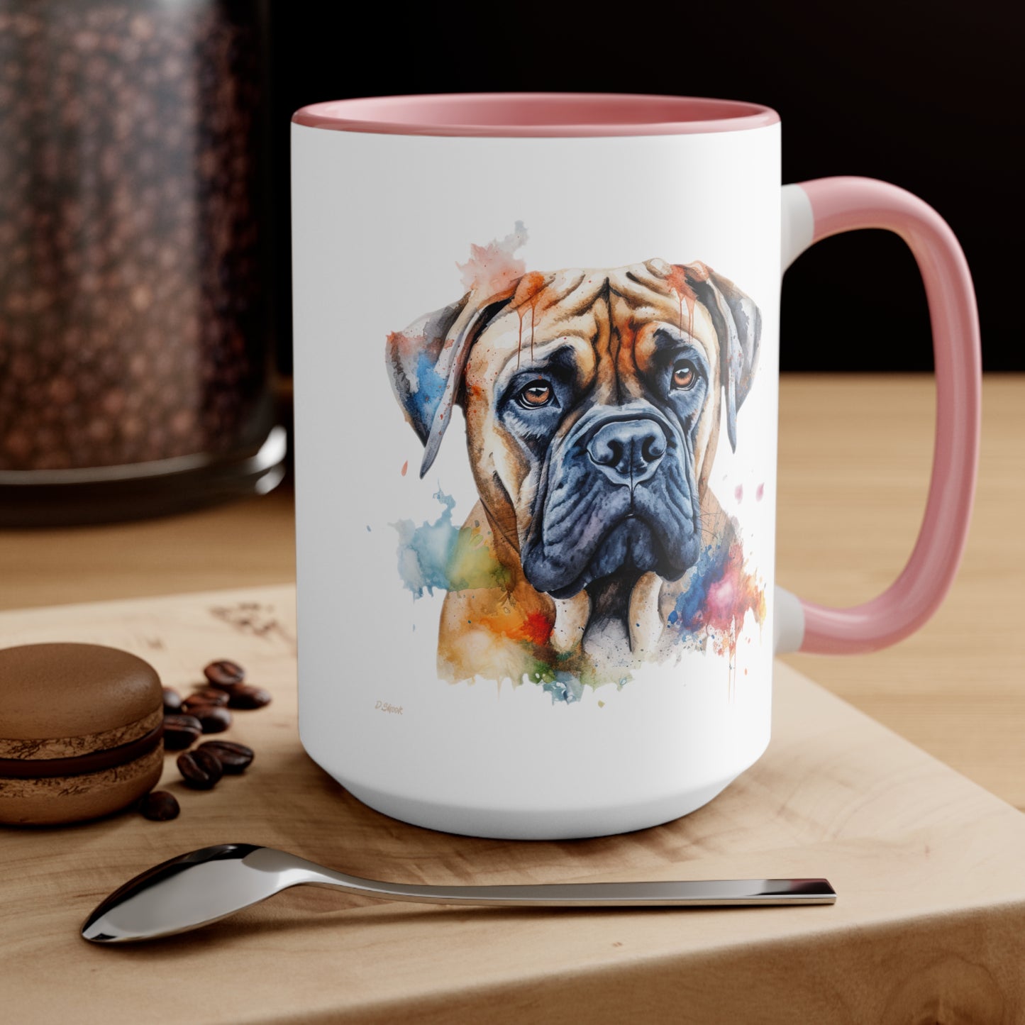 Bullmastiff 2 Accent Mugs