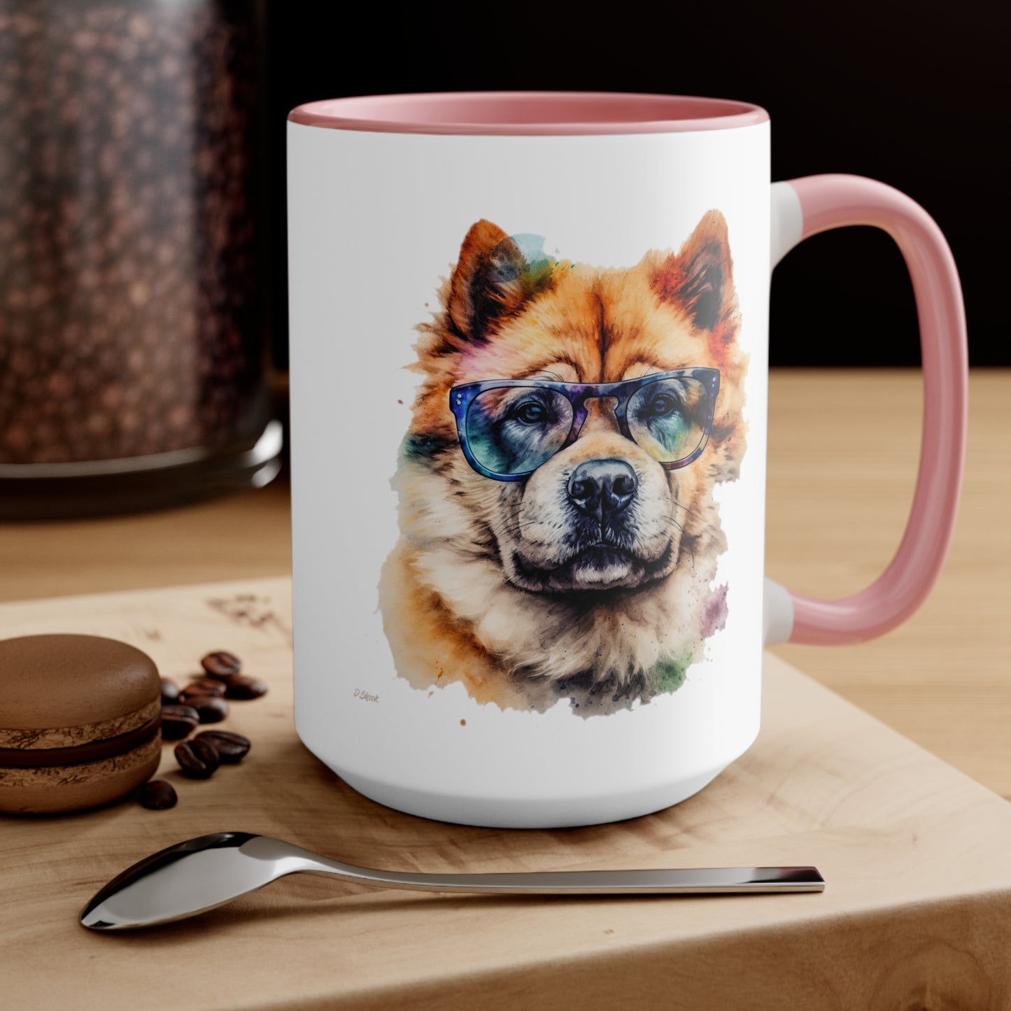 Chow Chow 5 Accent Mugs