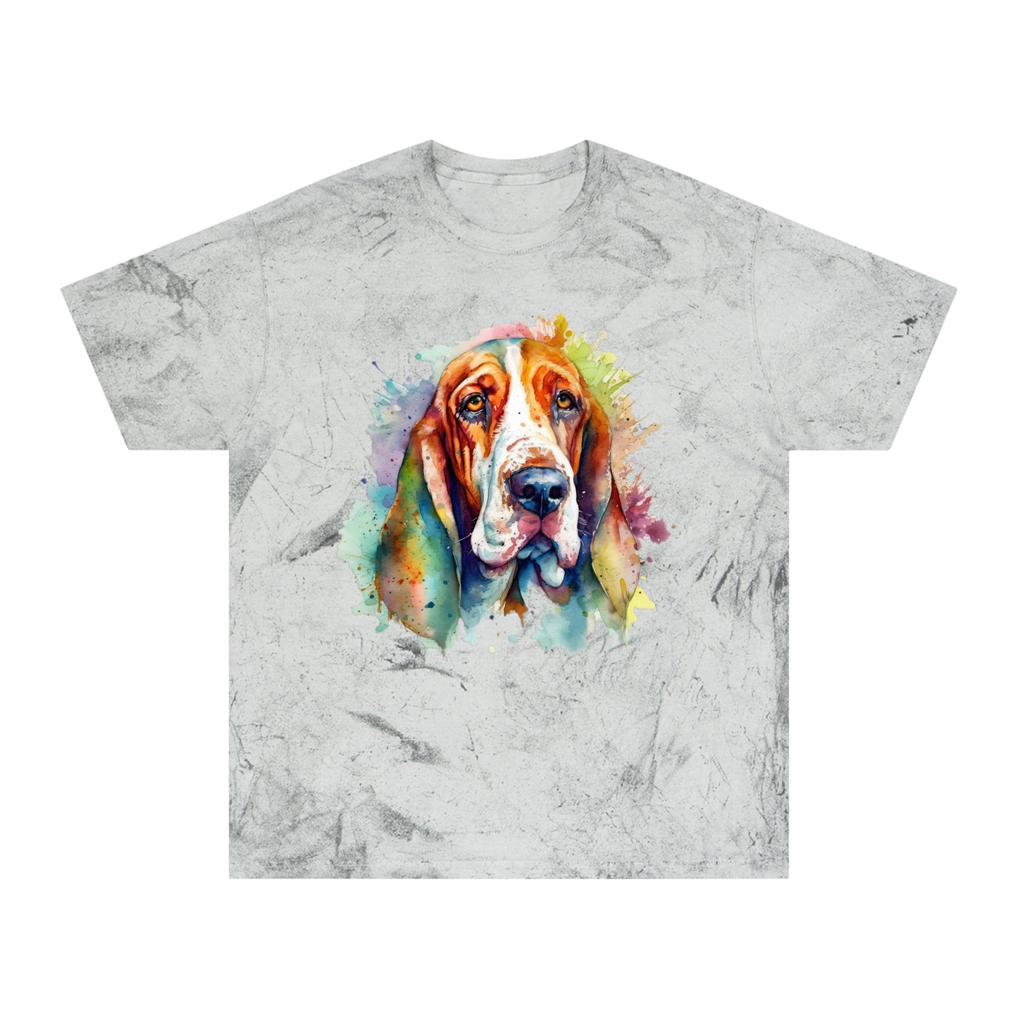 Basset Hound 1 Unisex Color Blast T-Shirt