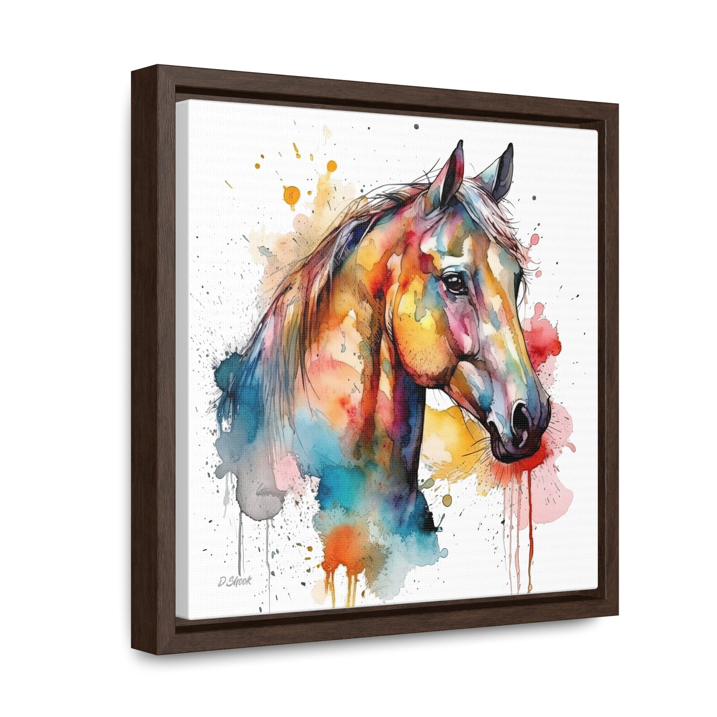 Horse Rescue 2 Gallery Canvas Wraps, Square Frame