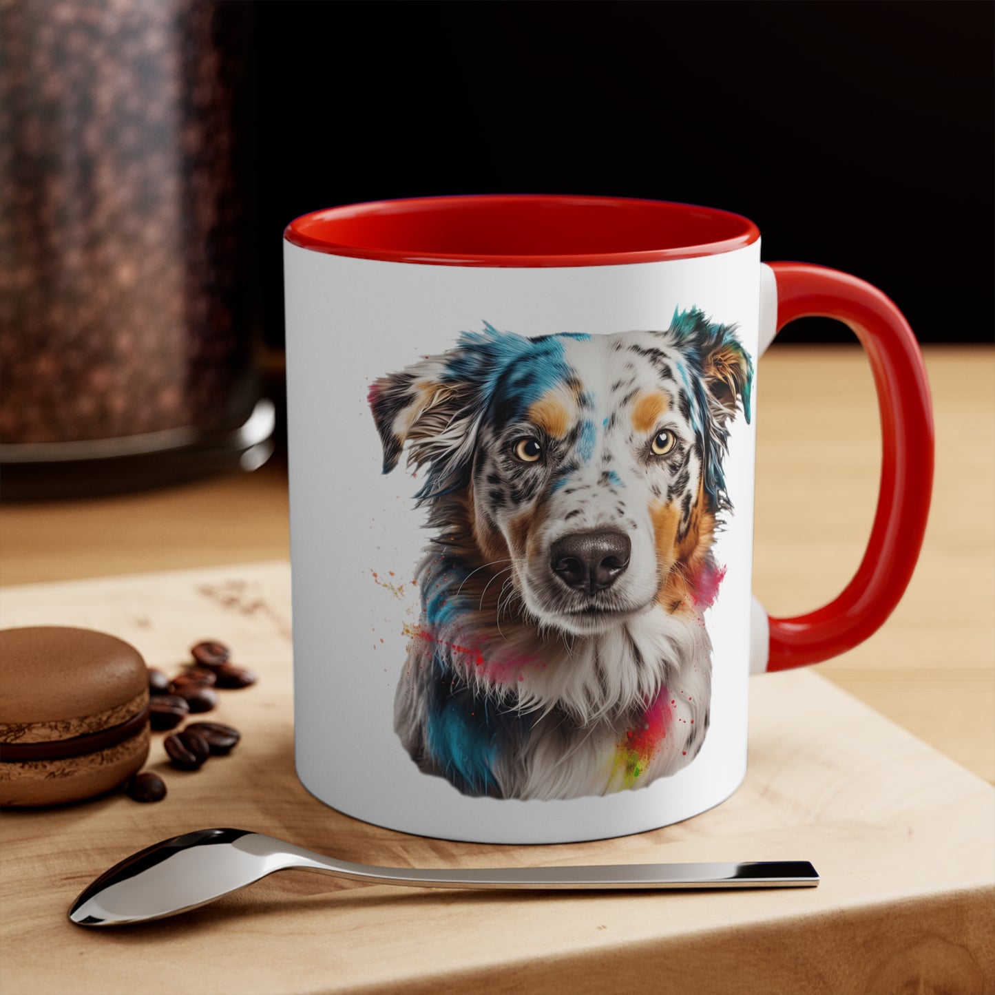 Australian Shepherd 3 Accent Mugs
