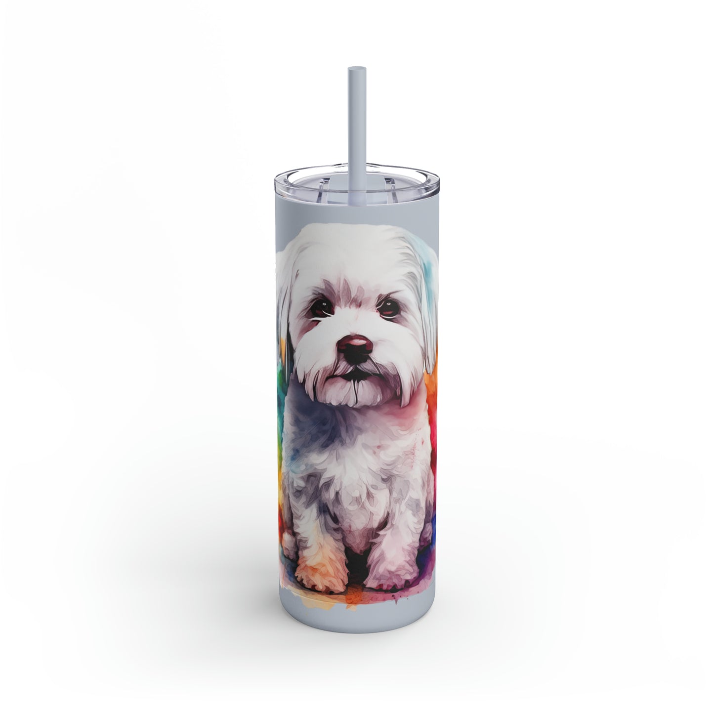Maltese Dog 3 Maars Maker Skinny Matte Tumbler, 20oz