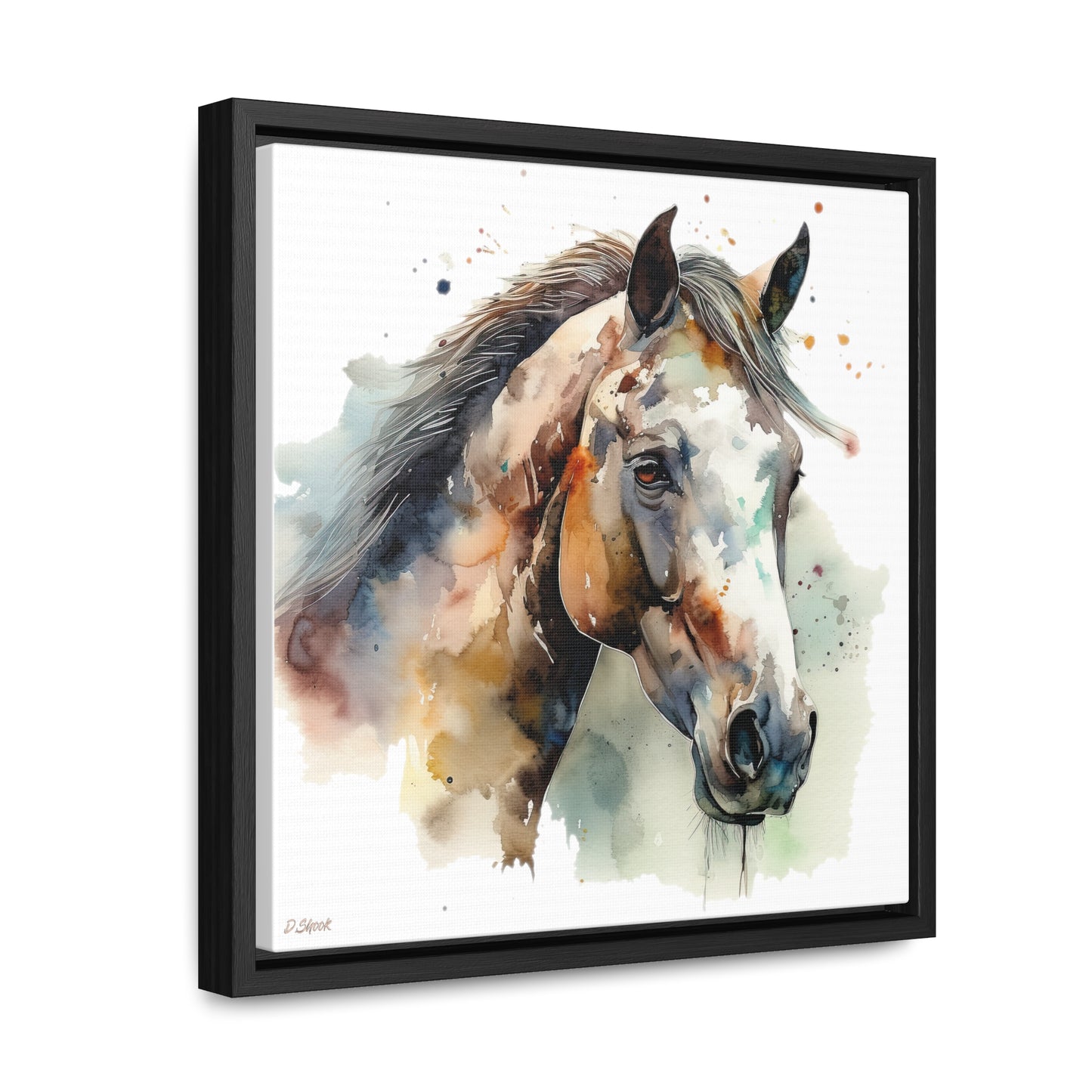 Horse Rescue 22 Gallery Canvas Wraps, Square Frame