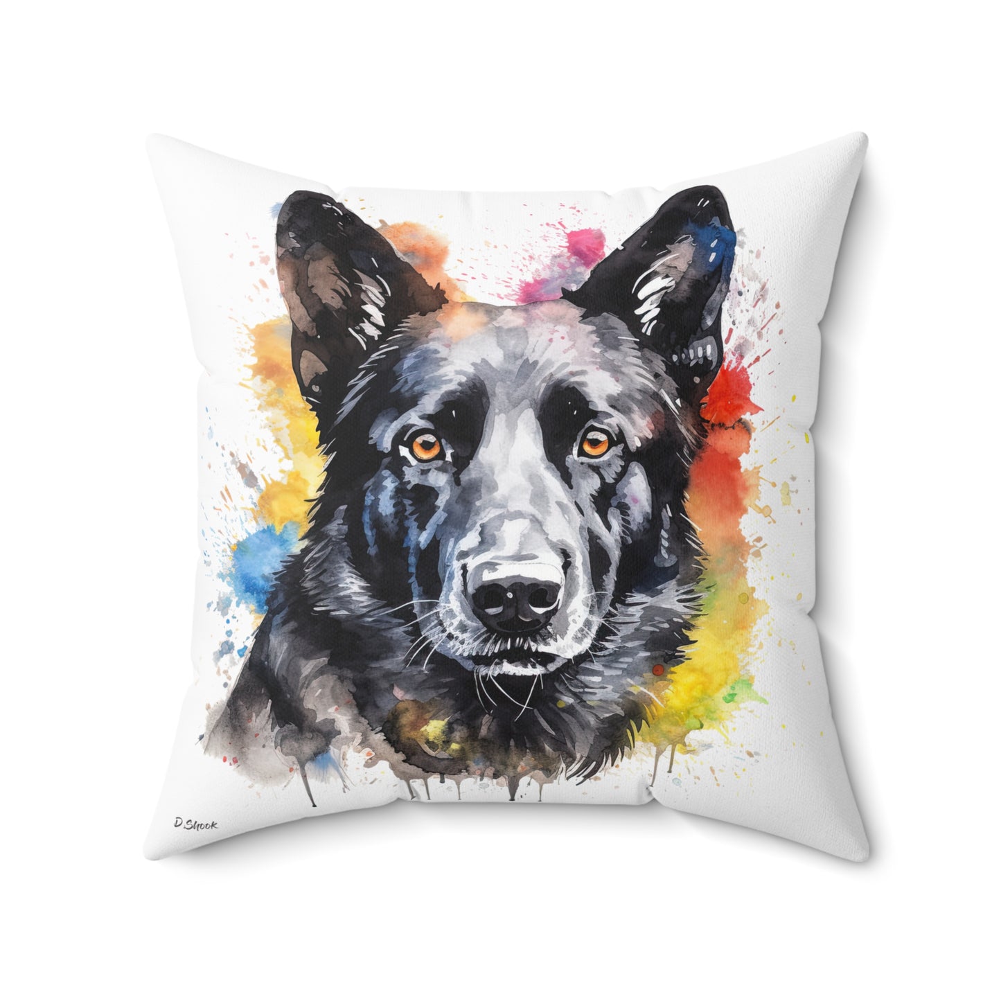 German Sheppard 21 Spun Polyester Square Pillow