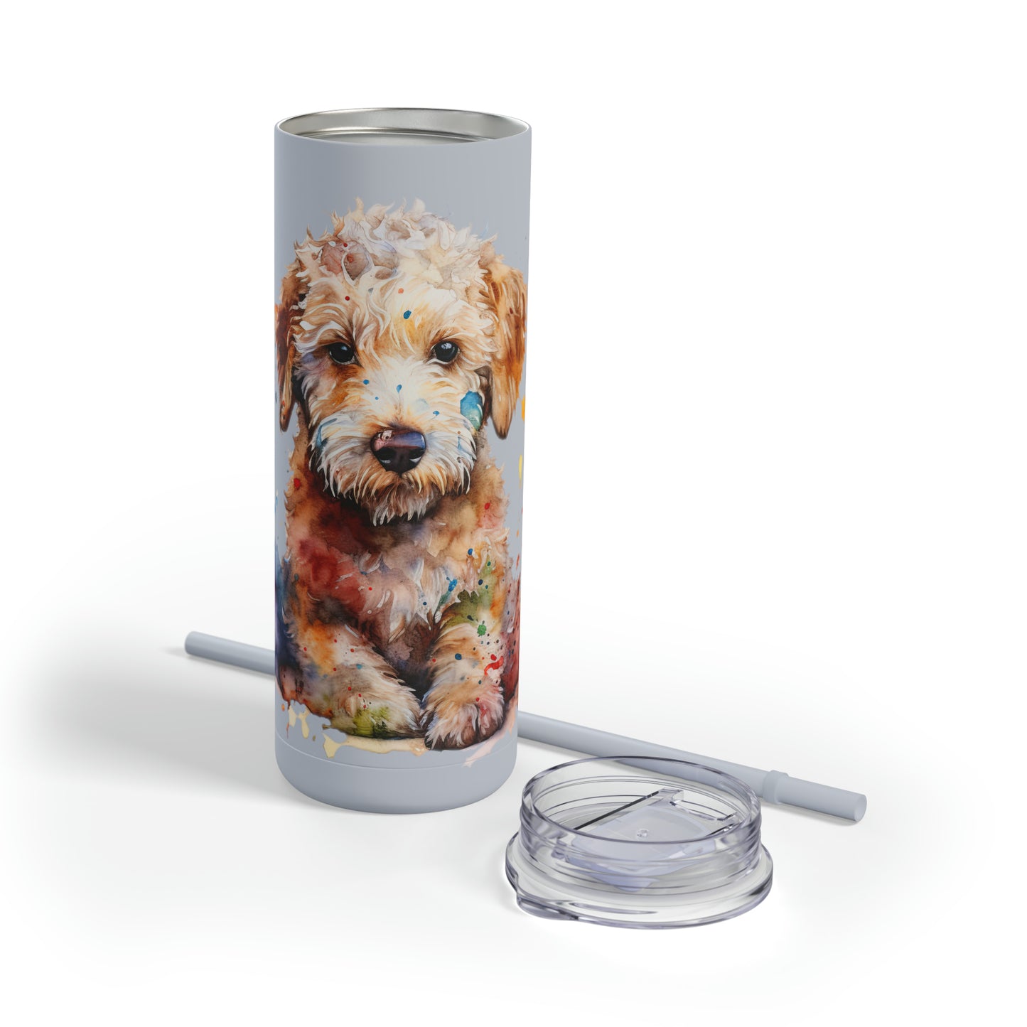 Mini Golden Doodle 1 Maars Maker Skinny Matte Tumbler, 20oz