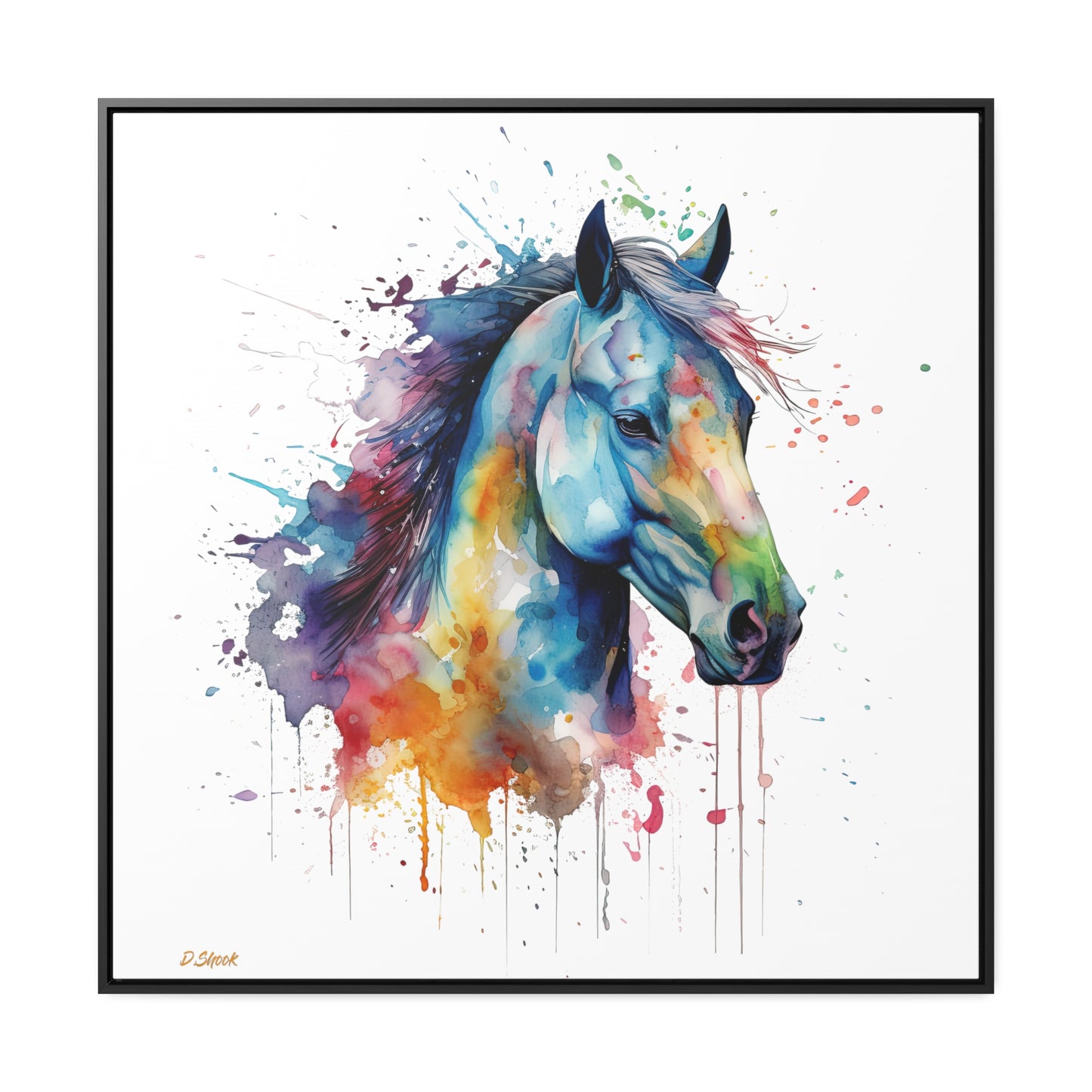 Horse Rescue 13 Gallery Canvas Wraps, Square Frame