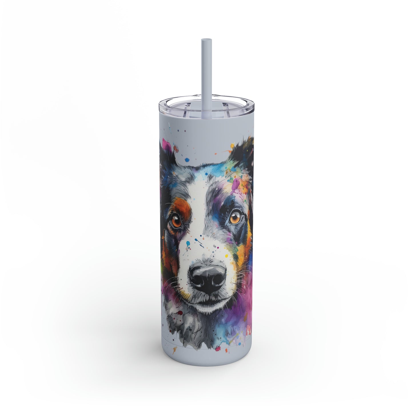 Border Collie 1 Maars Maker Skinny Matte Tumbler, 20oz