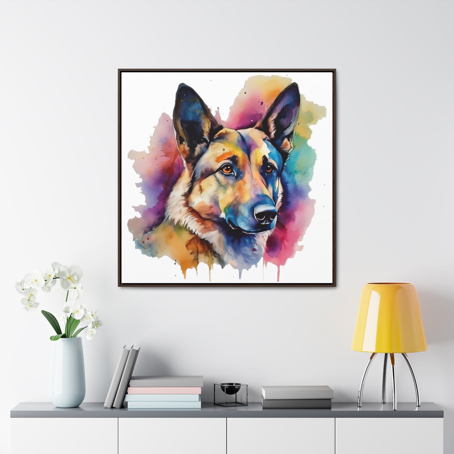 German Sheppard 3B Gallery Canvas Wraps, Square Frame