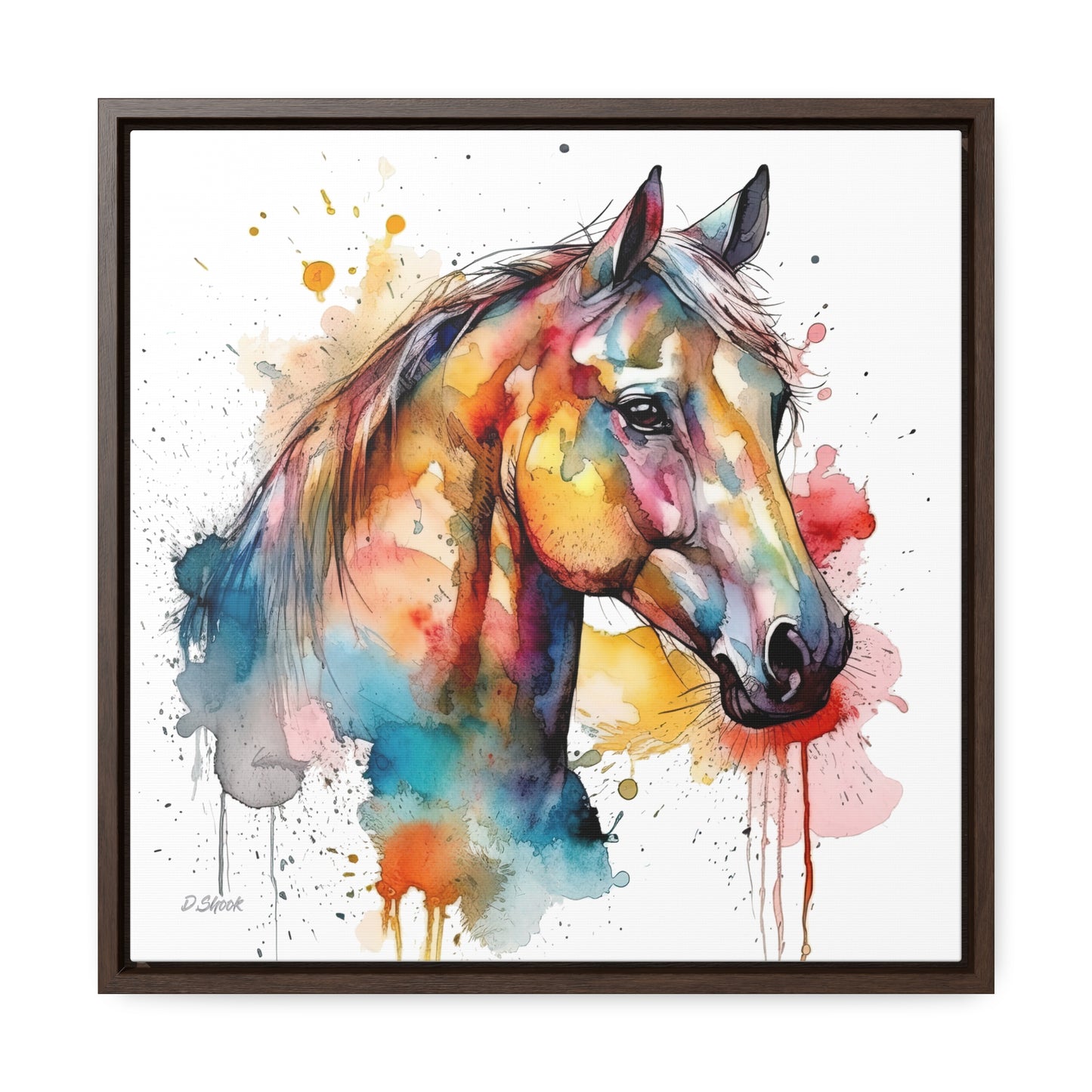 Horse Rescue 2 Gallery Canvas Wraps, Square Frame