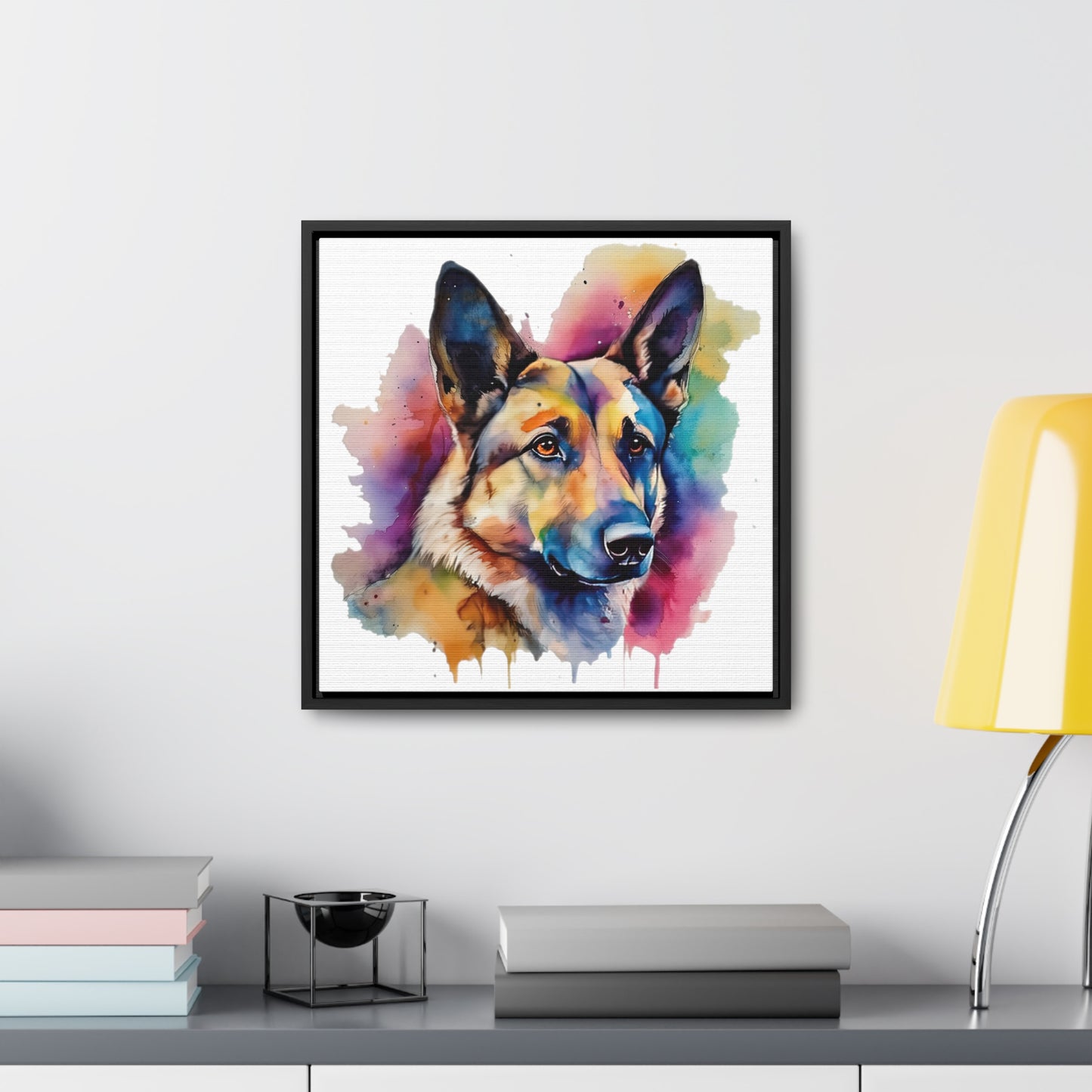 German Sheppard 3B Gallery Canvas Wraps, Square Frame