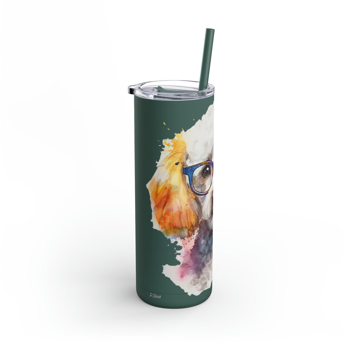 Poodle 10 Maars Maker Skinny Matte Tumbler, 20oz