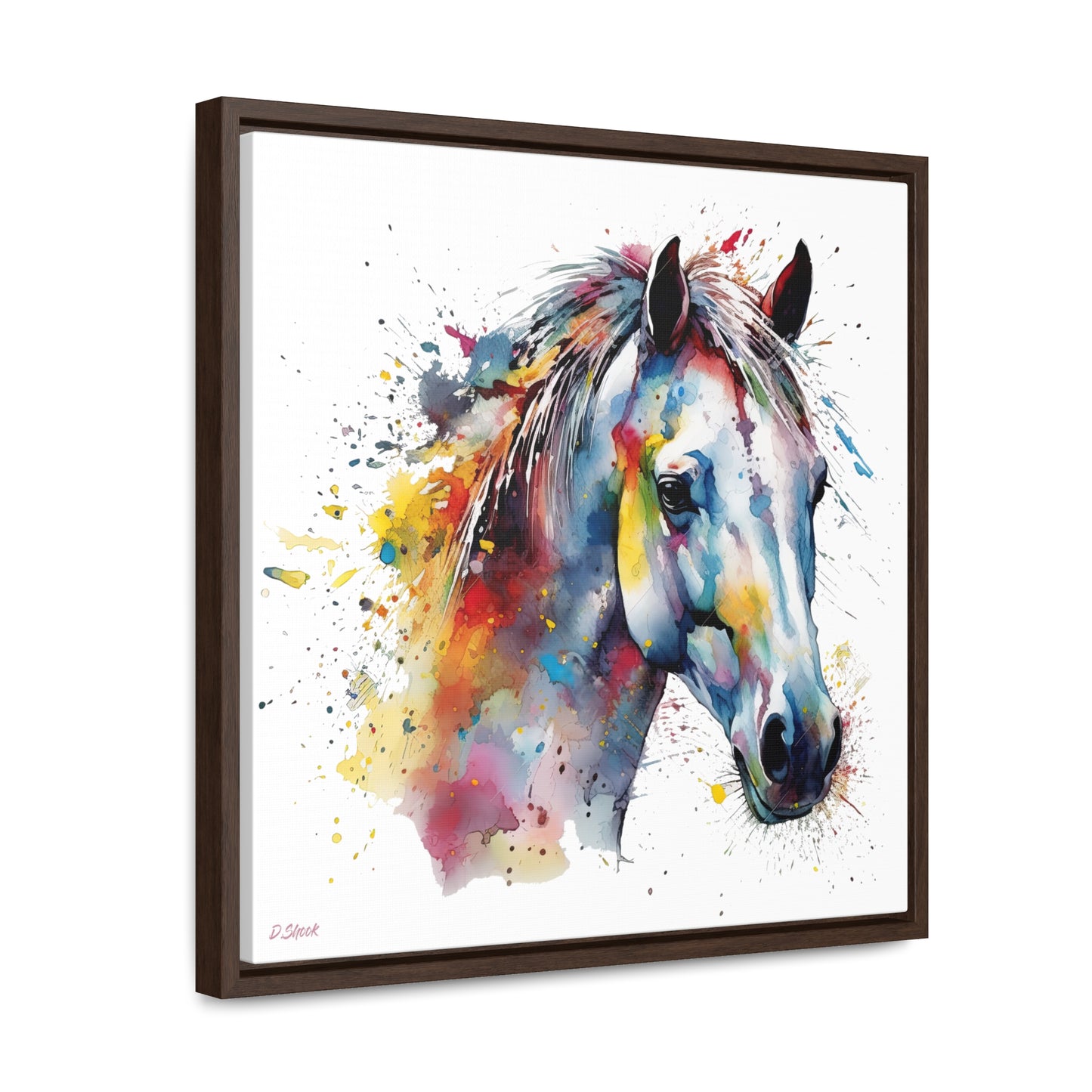 Horse Rescue 14 Gallery Canvas Wraps, Square Frame