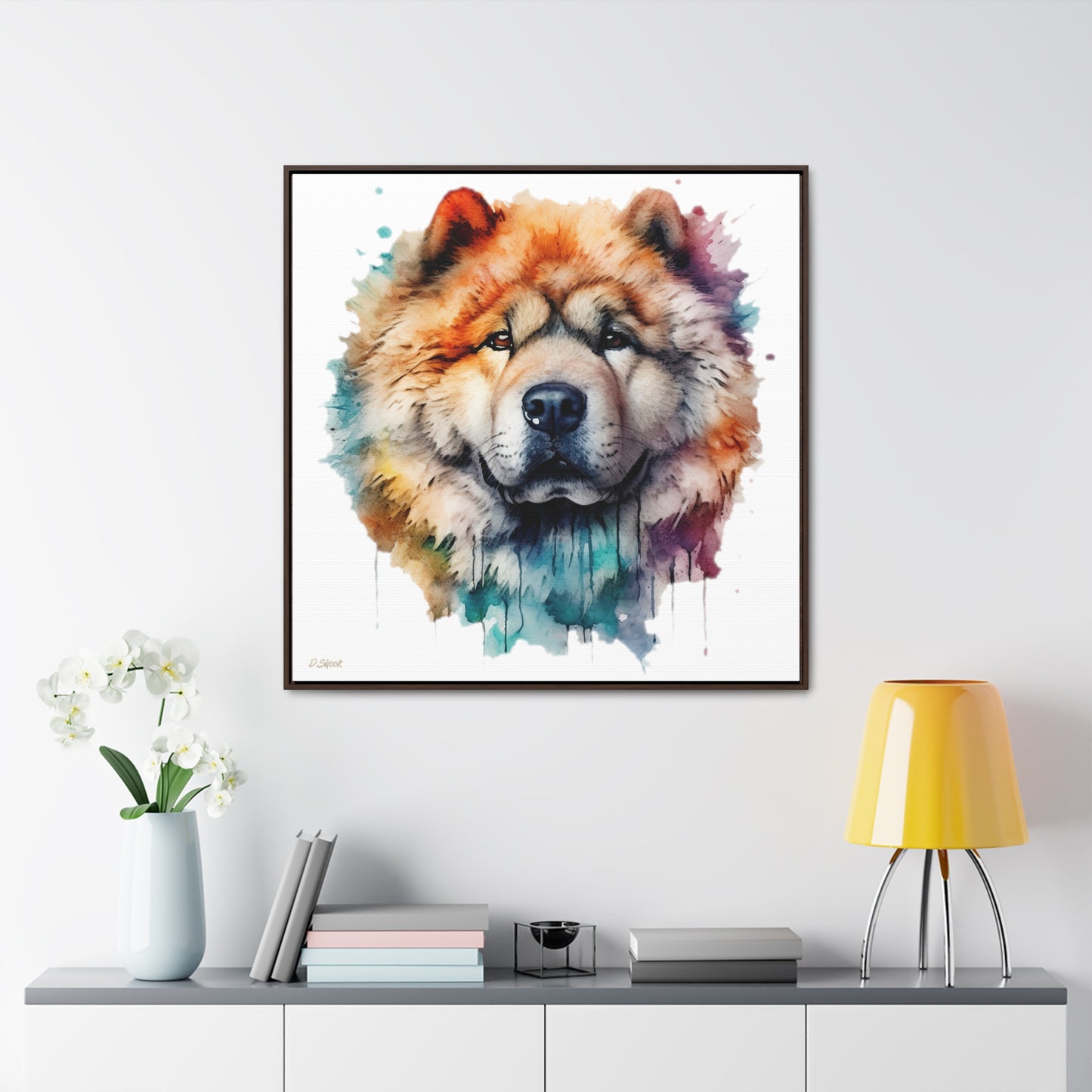 Chow Chow 3 Gallery Canvas Wraps, Square Frame