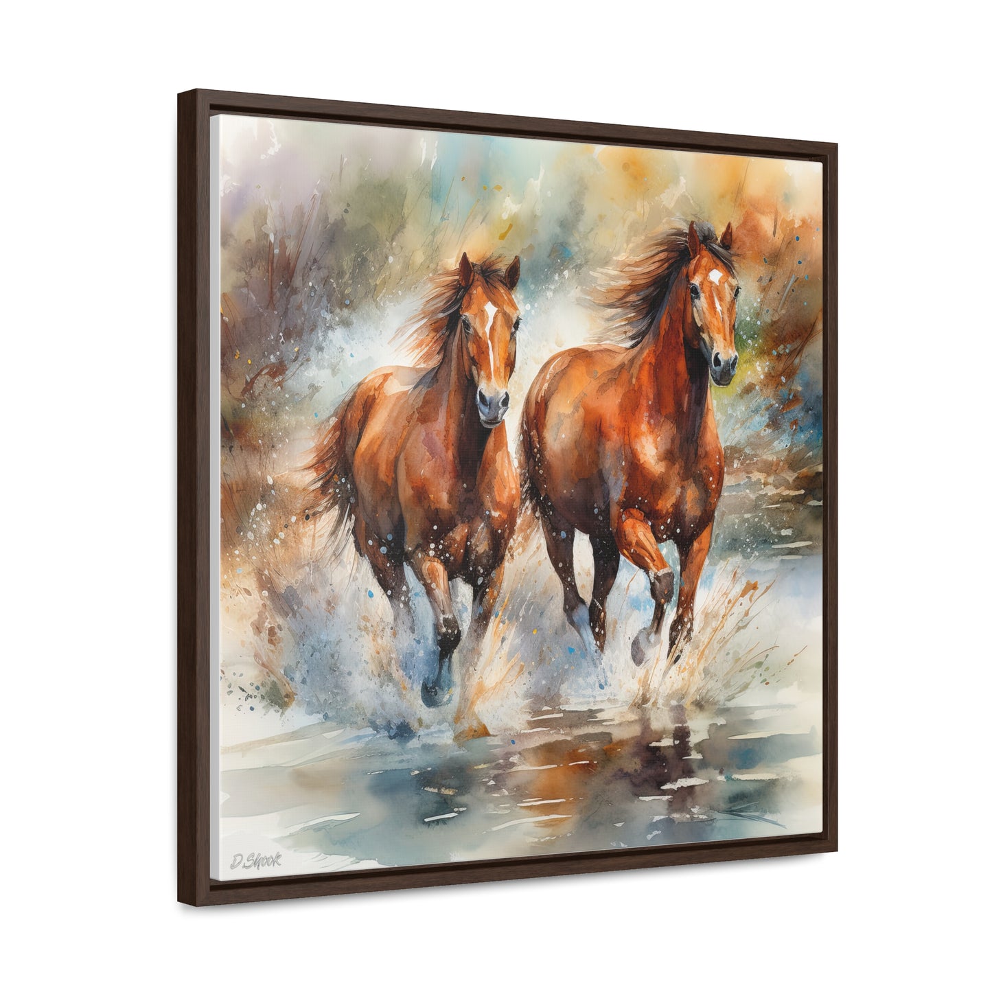 Horse Rescue 17 Gallery Canvas Wraps, Square Frame