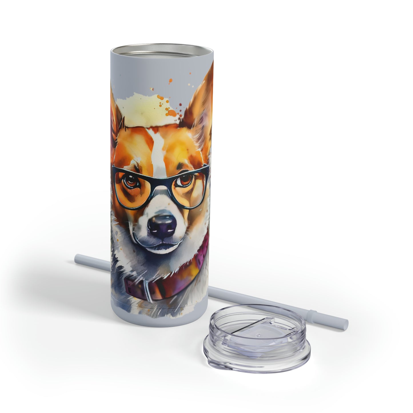 Pembroke Welsh Corgi 4 Maars Maker Skinny Matte Tumbler, 20oz