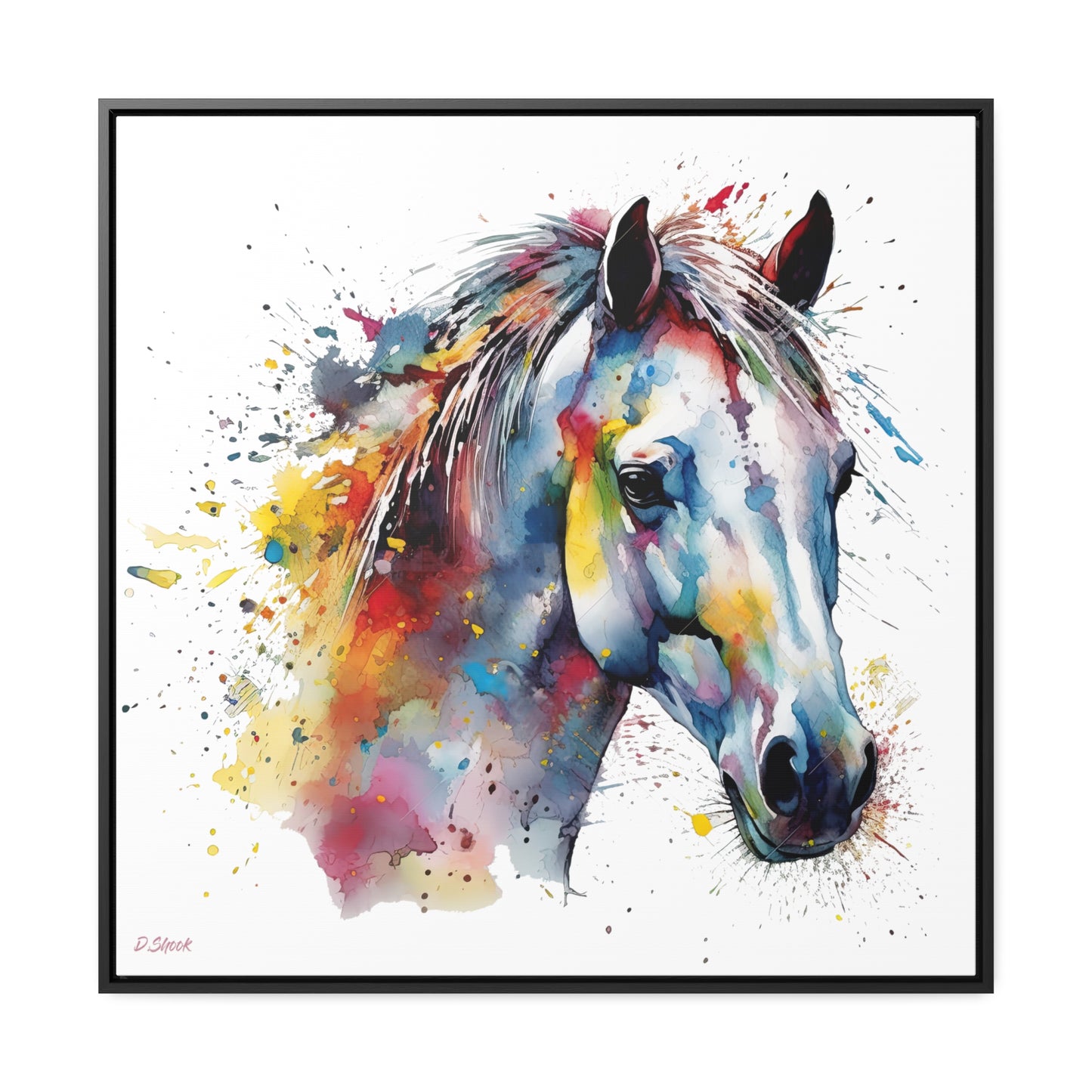 Horse Rescue 14 Gallery Canvas Wraps, Square Frame