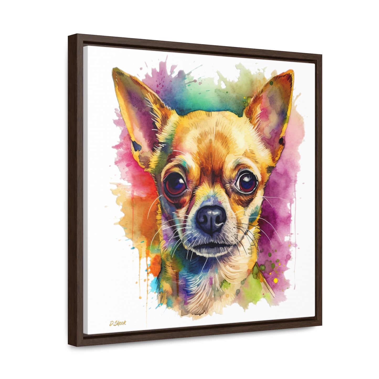 Chihuahua 7 Gallery Canvas Wraps, Square Frame