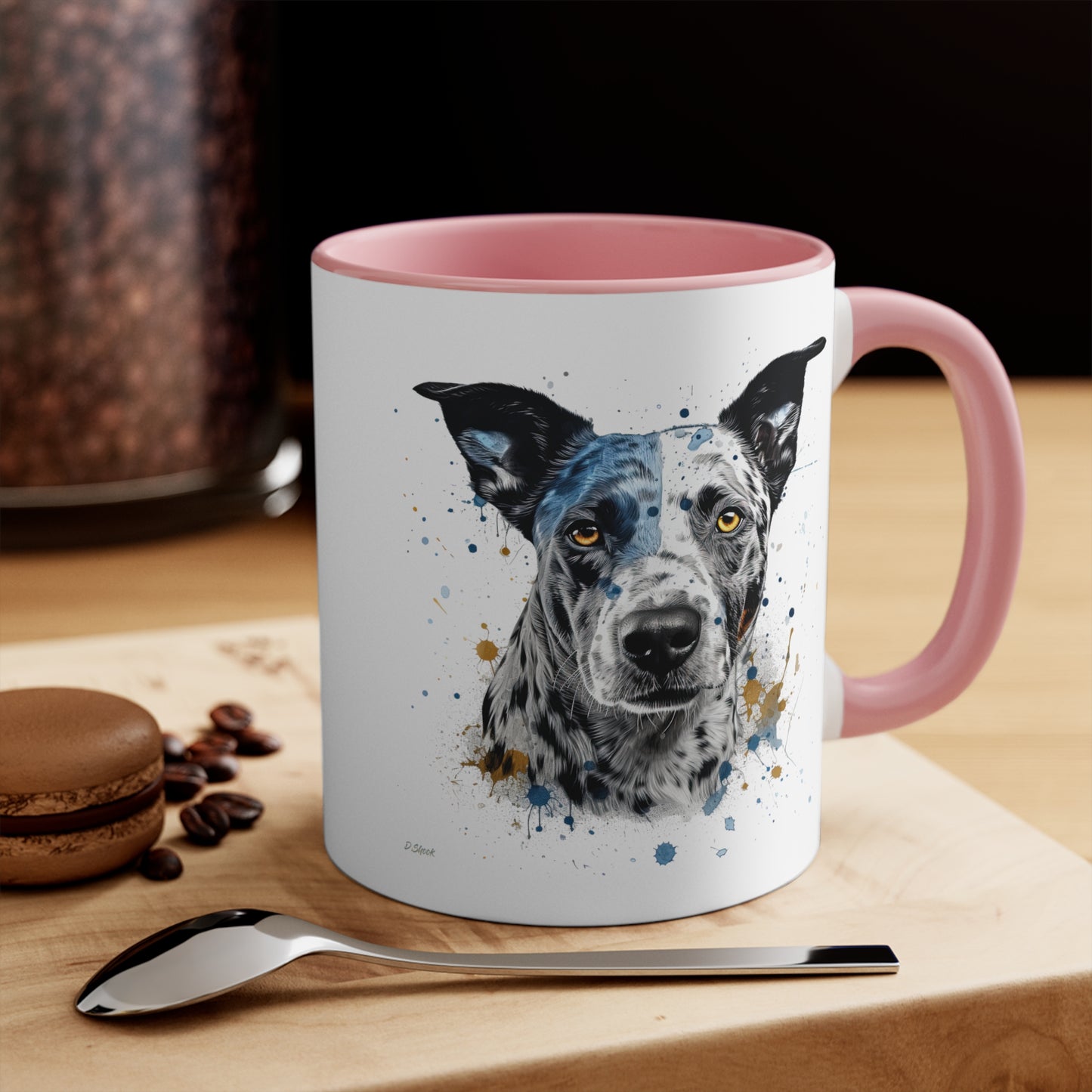 Blue Heeler 4 Accent Mugs