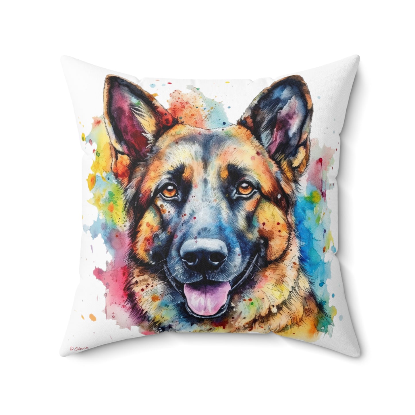 German Sheppard 1 Spun Polyester Square Pillow