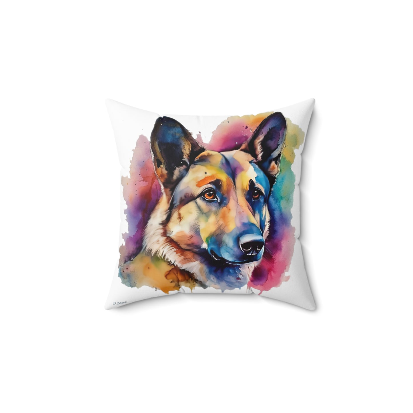 German Sheppard 3B Spun Polyester Square Pillow