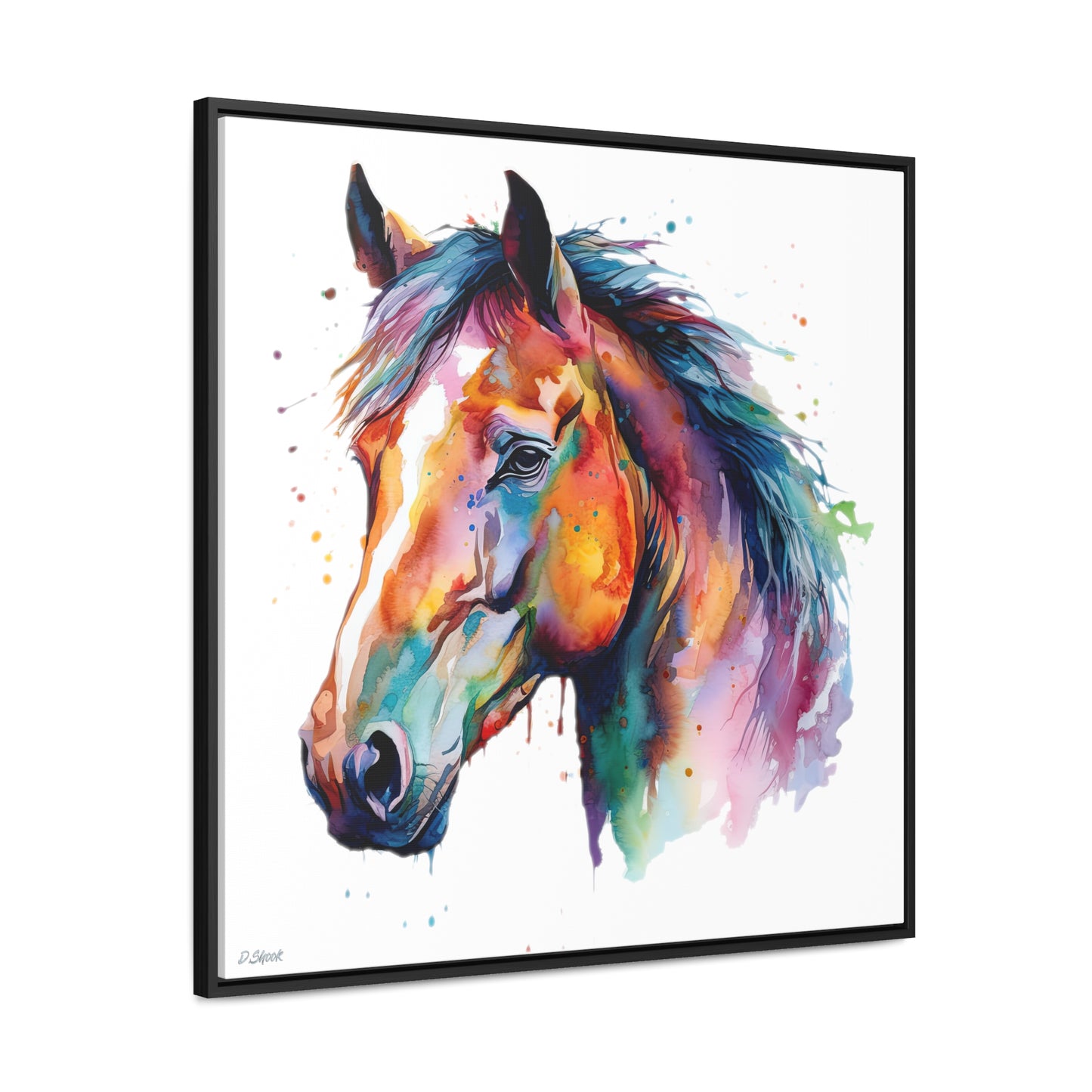 Horse Rescue 23 Gallery Canvas Wraps, Square Frame