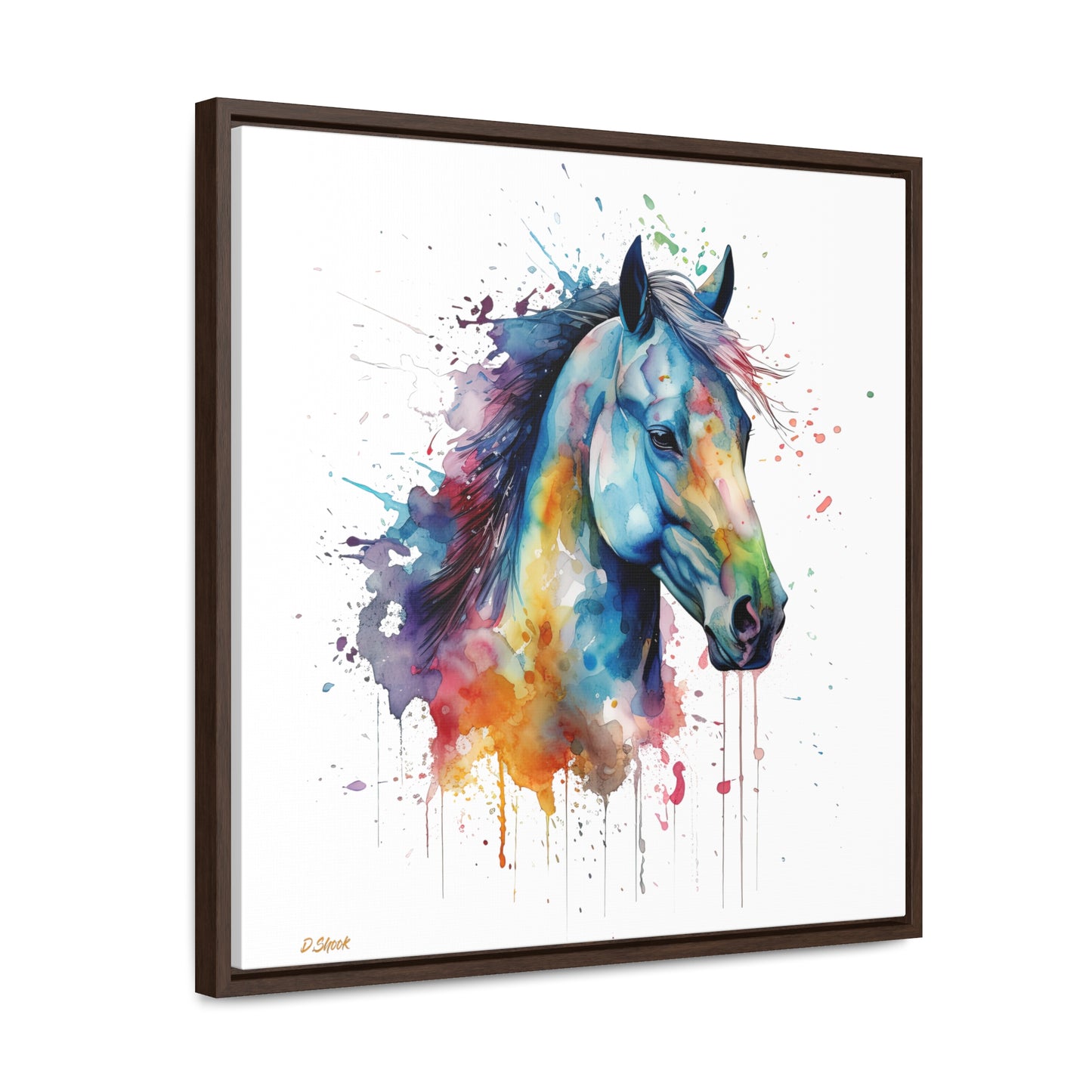 Horse Rescue 13 Gallery Canvas Wraps, Square Frame