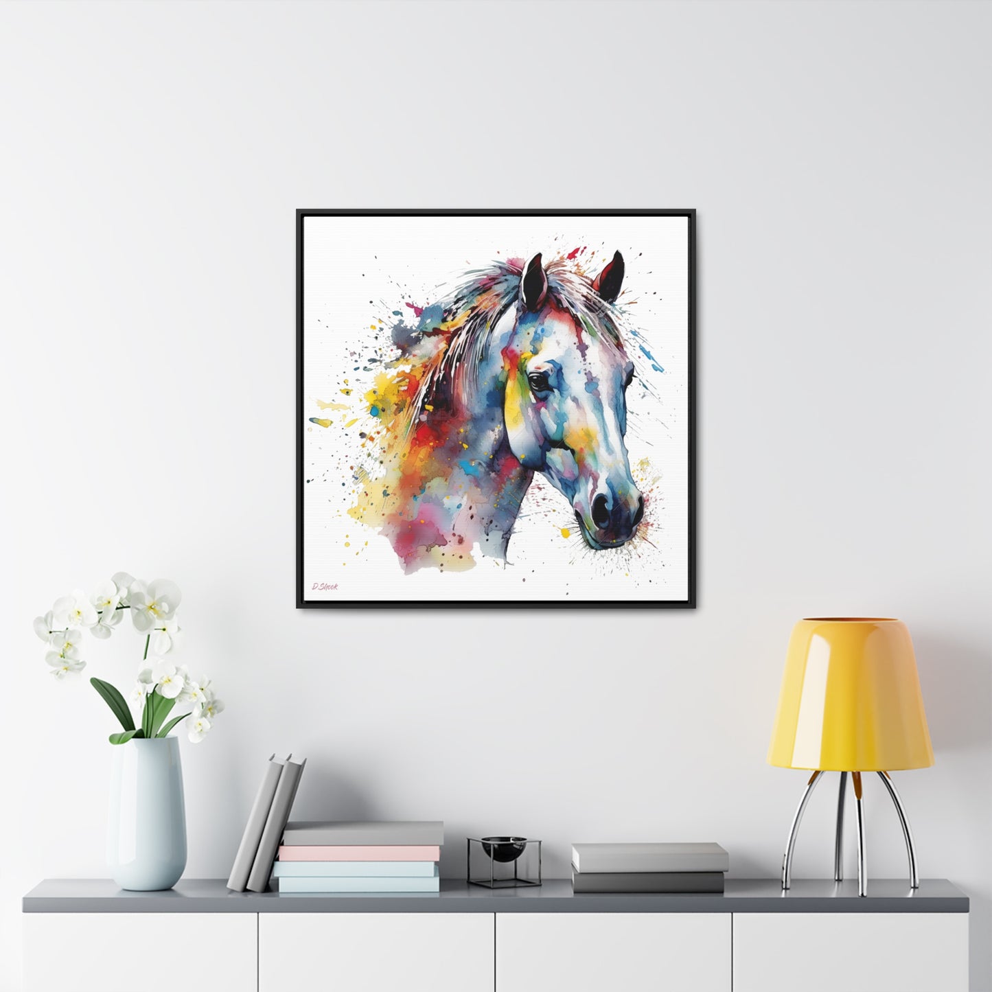 Horse Rescue 14 Gallery Canvas Wraps, Square Frame