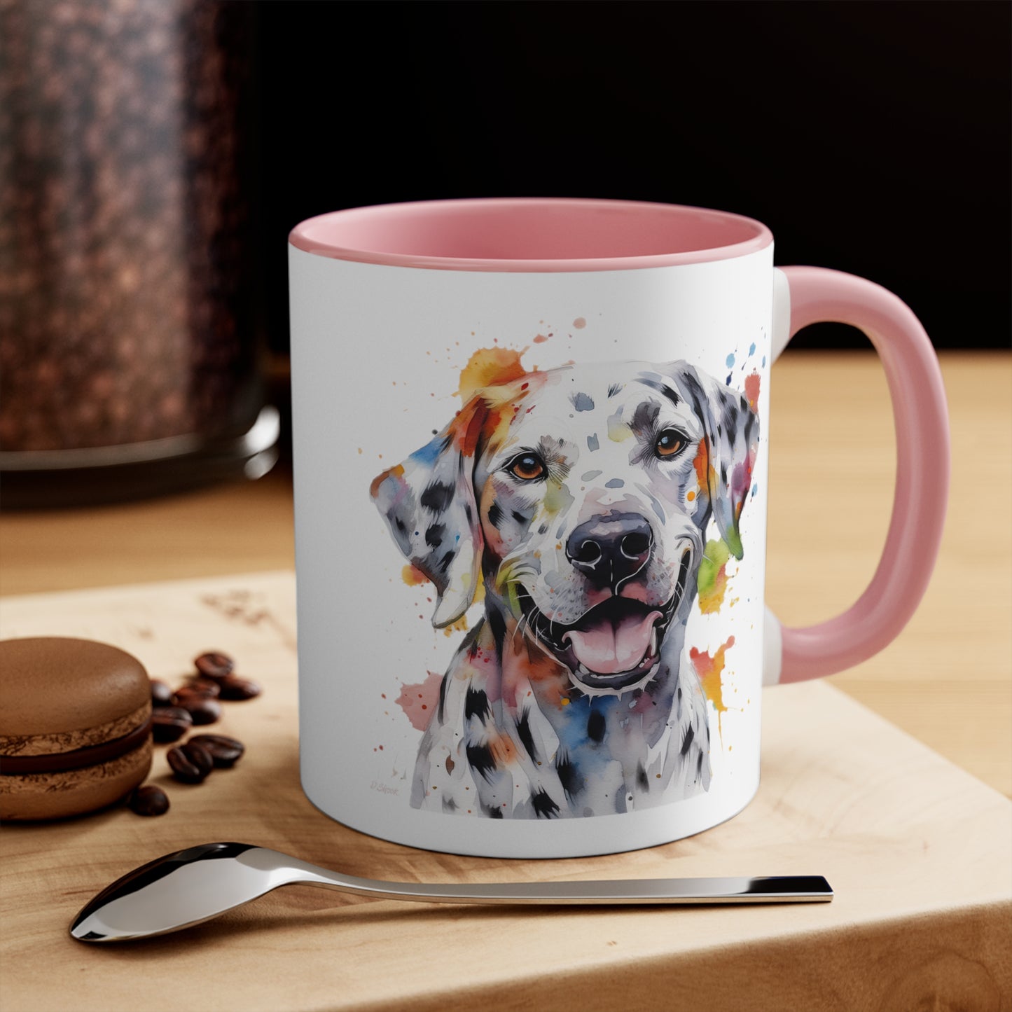 Dalmatian 1 Accent Mugs