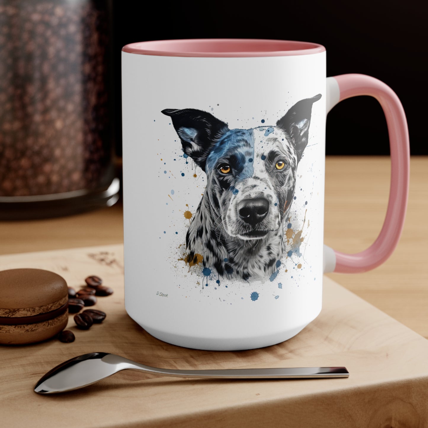 Blue Heeler 4 Accent Mugs
