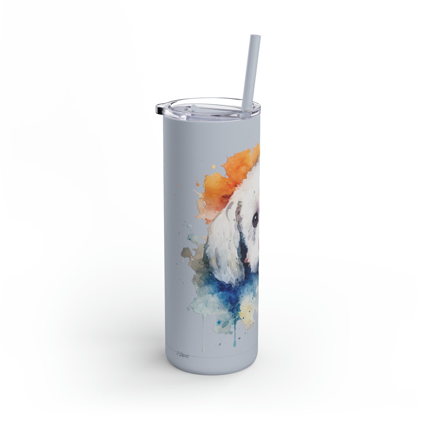 Bichon Frise 3 Maars Maker Skinny Matte Tumbler, 20oz