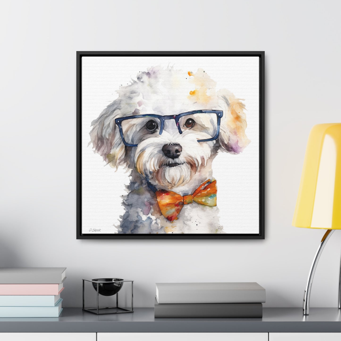 Bichon Frise 4 Gallery Canvas Wraps, Square Frame