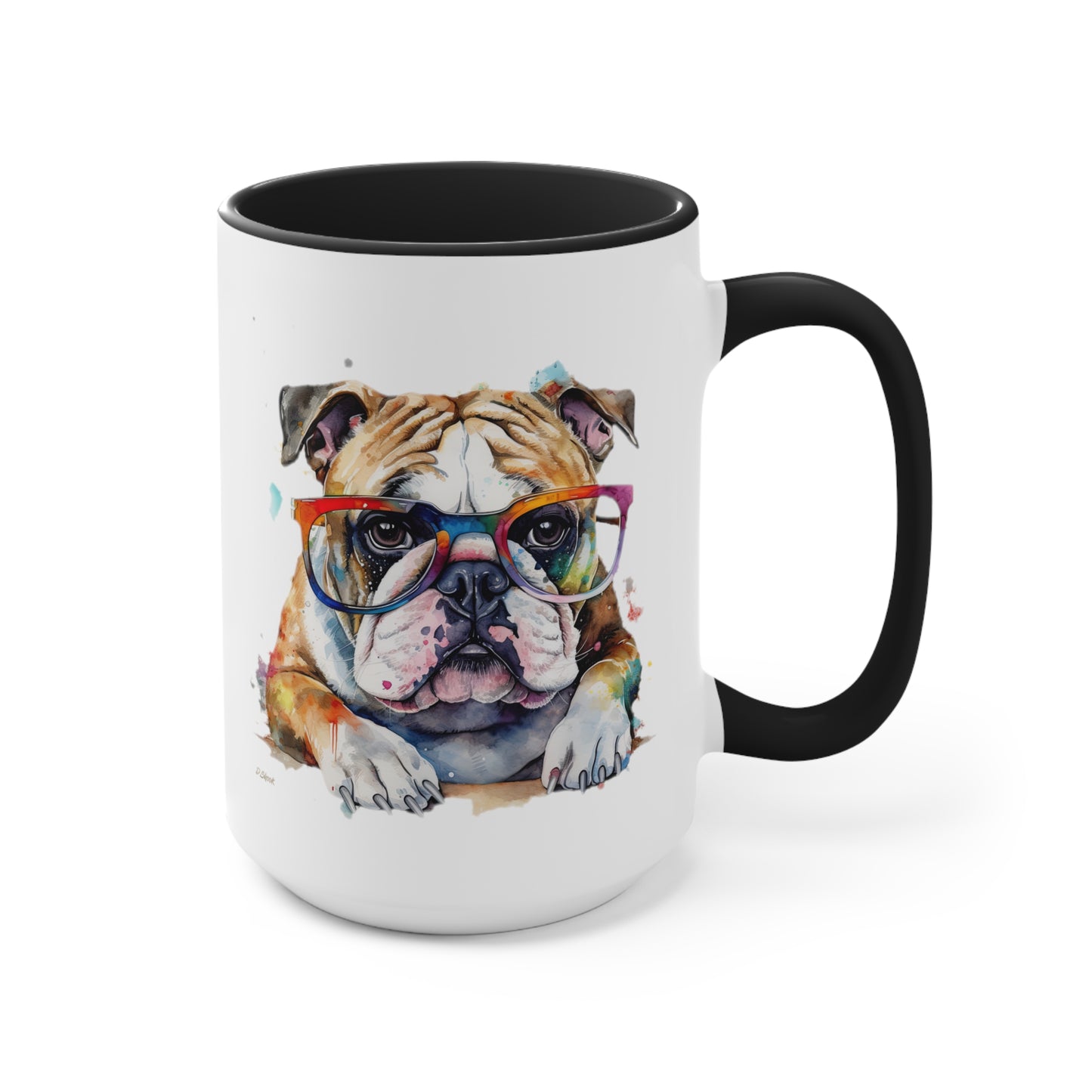Bulldog 5 Accent Mugs
