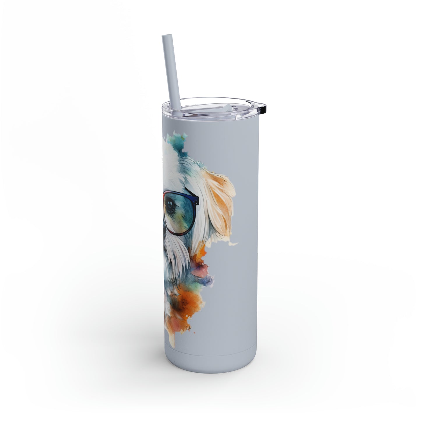 Maltese Dog 5 Maars Maker Skinny Matte Tumbler, 20oz