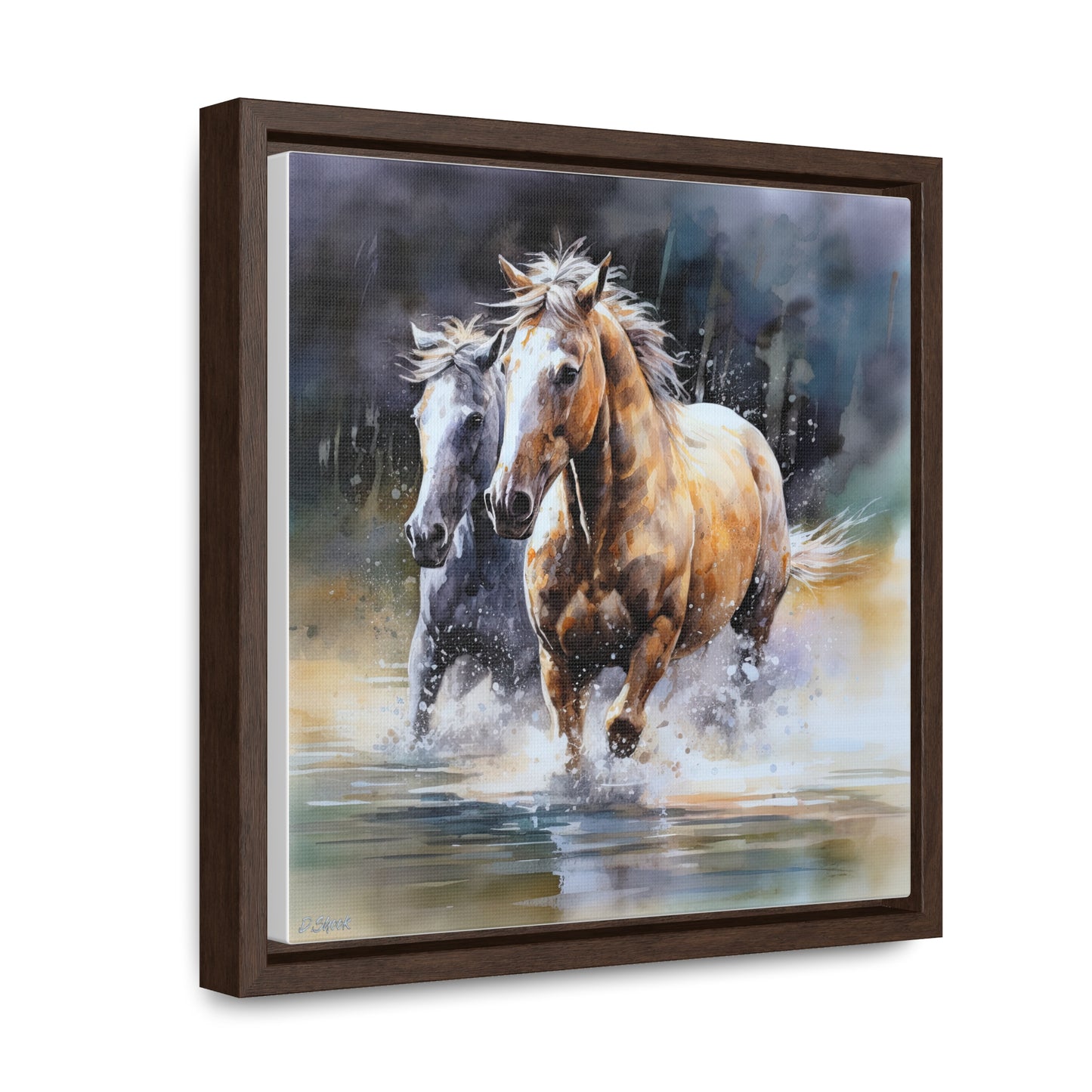 Horse Rescue 18 Gallery Canvas Wraps, Square Frame