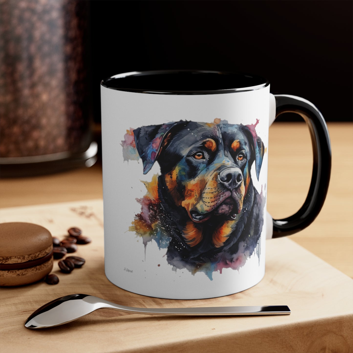 Rottweiler 3 Accent Mugs