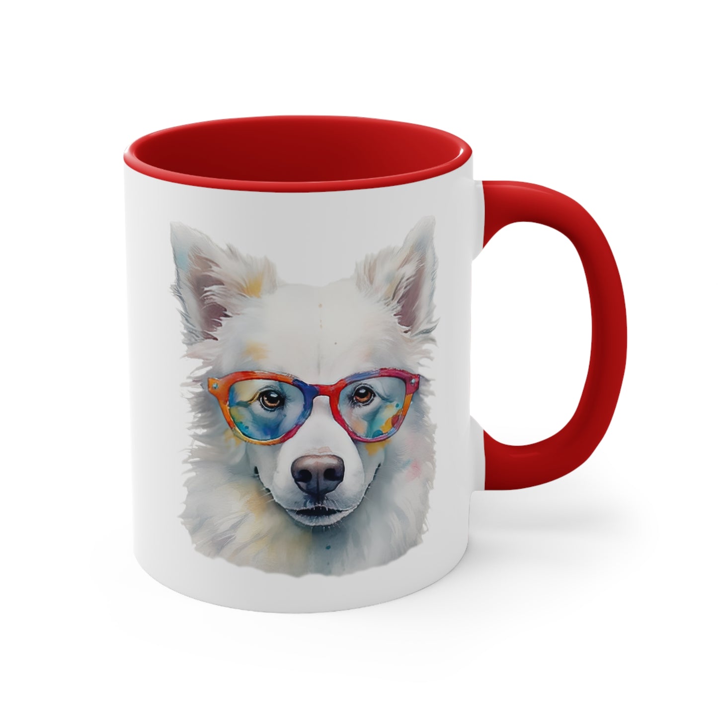 American Eskimo Dog 5 Accent Mugs